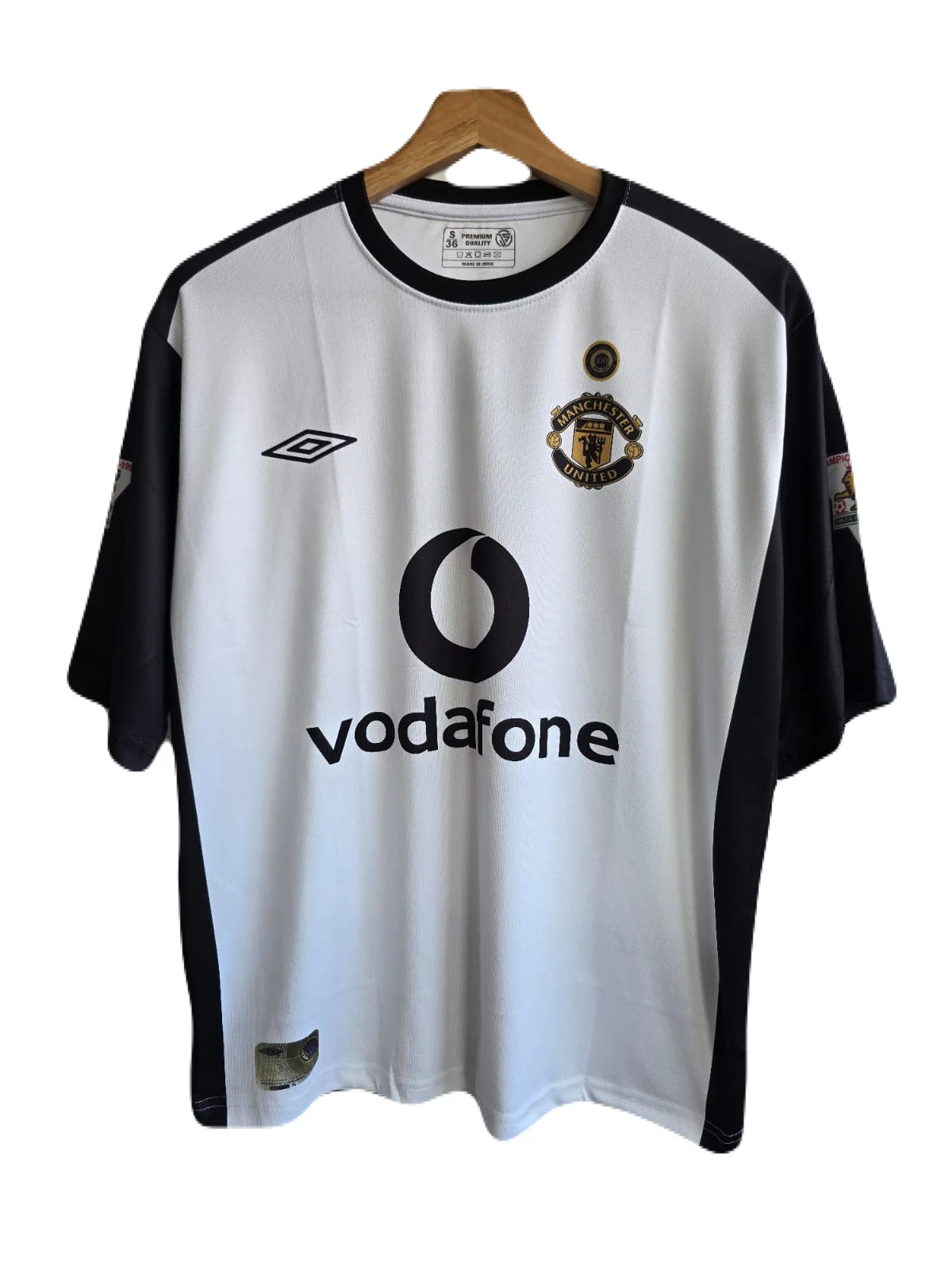 2001/02 united five sleeve beckham five sleeve P171 - ms retro store - Image 3