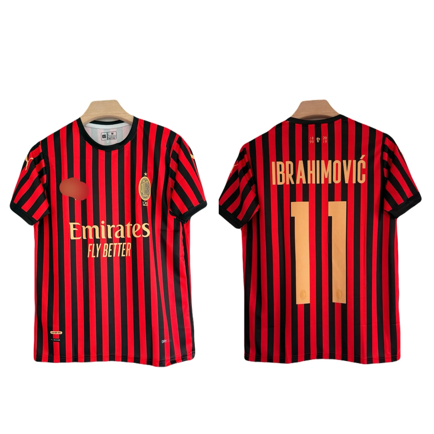 Ac Milan 120th Anniversary Special Edition Kit Ibrahimovic Half Sleeve - P1221 Ms Retro Store