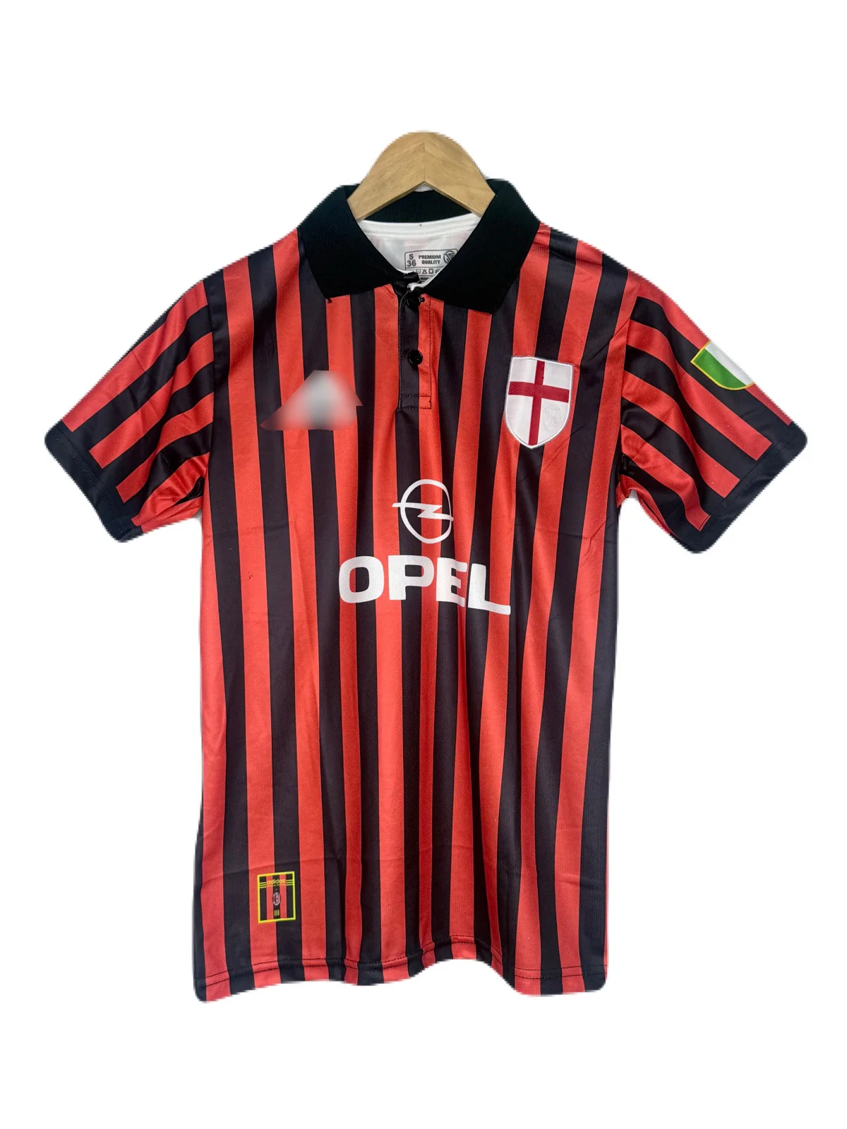 Ac Milan 1999-00 Home Kit Maldini Half Sleeve - P447 Ms Retro Store - Image 2