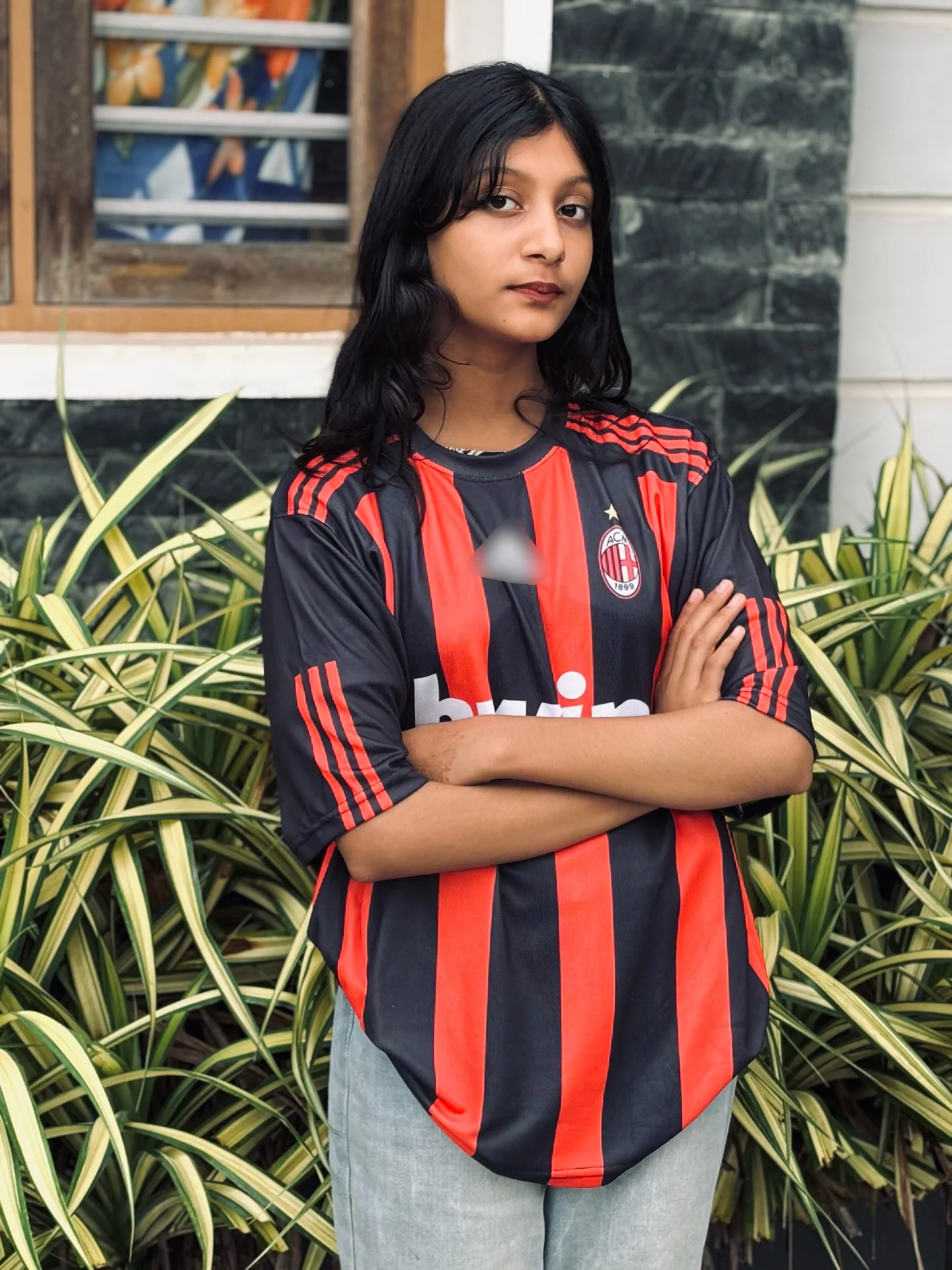 Ac milan 2008/09 home jersey beckham five sleeve - P776 ms retro store - Image 5