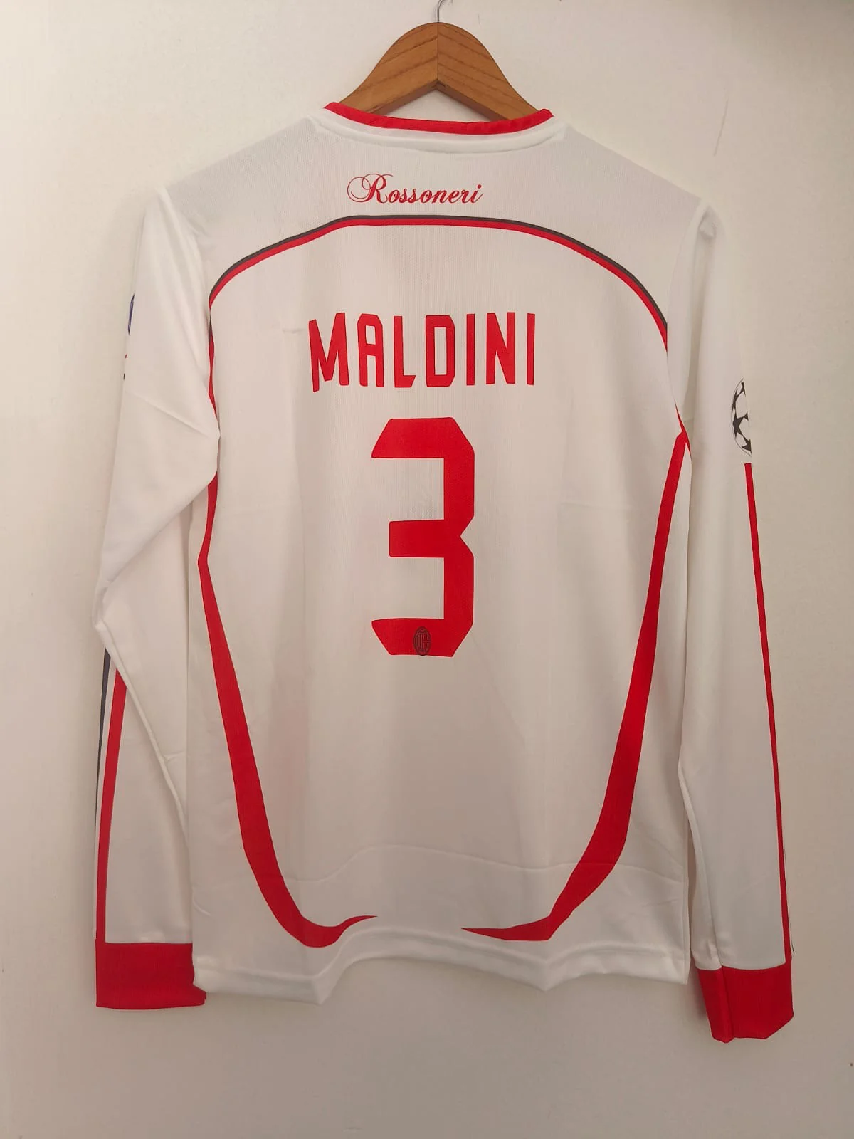AC MILAN FULL SLEEVE  2006/07  UCL FINAL EDITION MALDINI  P284 ms retro store - Image 3