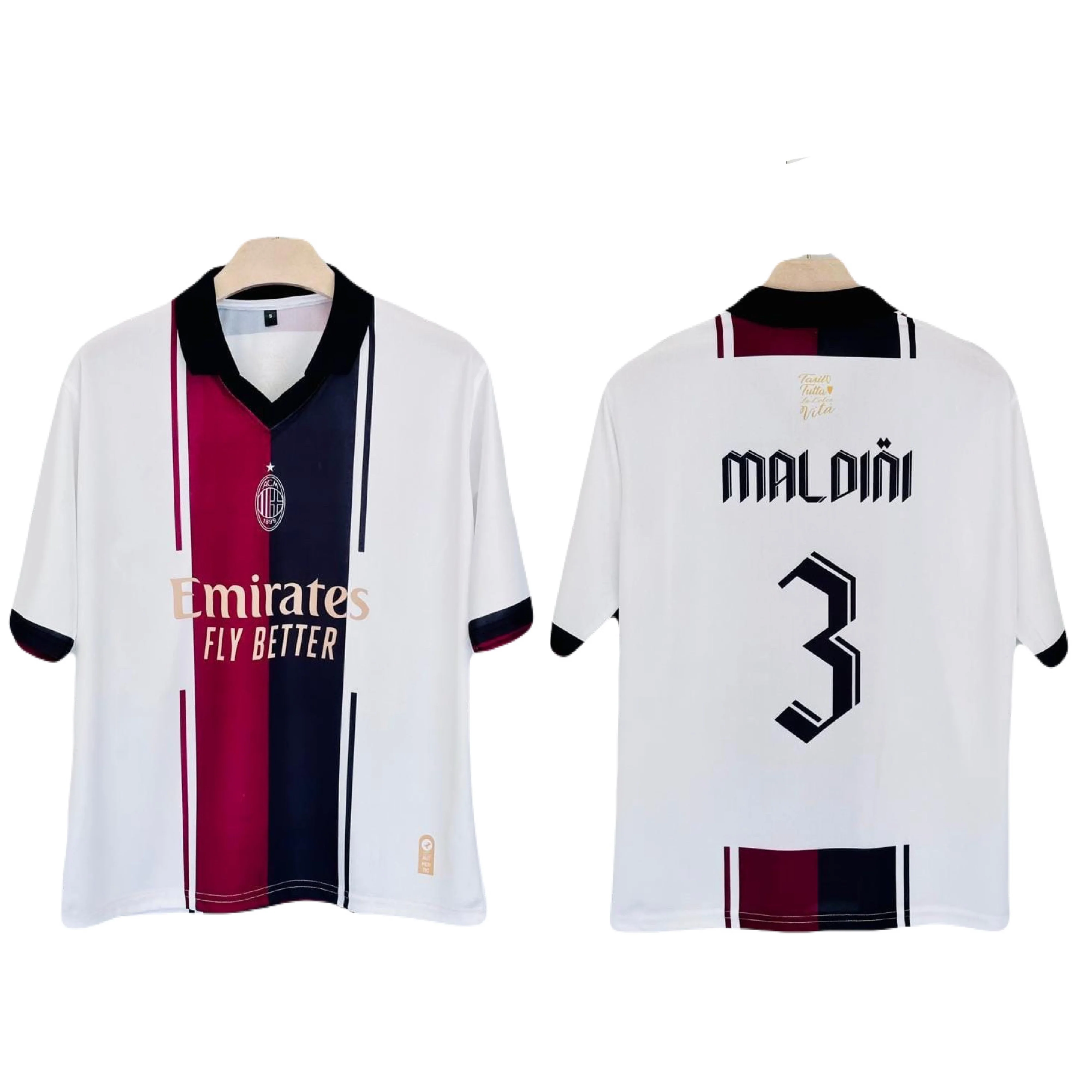 Ac Milan Special Kit Maldini Five Sleeve - P1248 Ms Retro Store