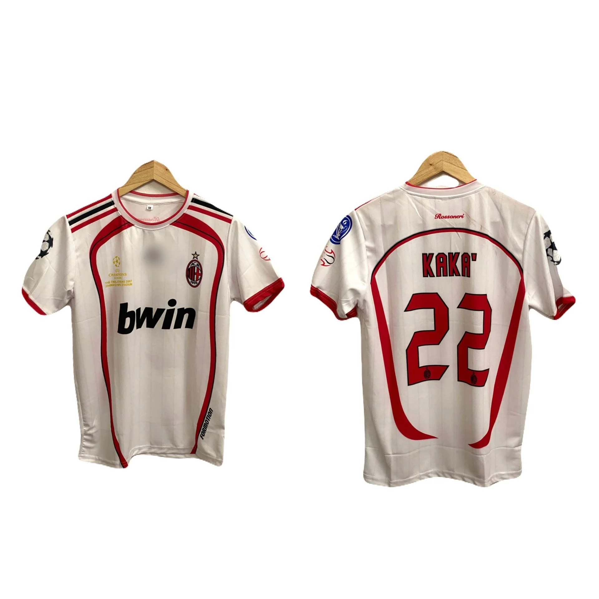 Acmilan 2007 ucl final edition  halfsleeve kaka round neck P66 -  ms retro store