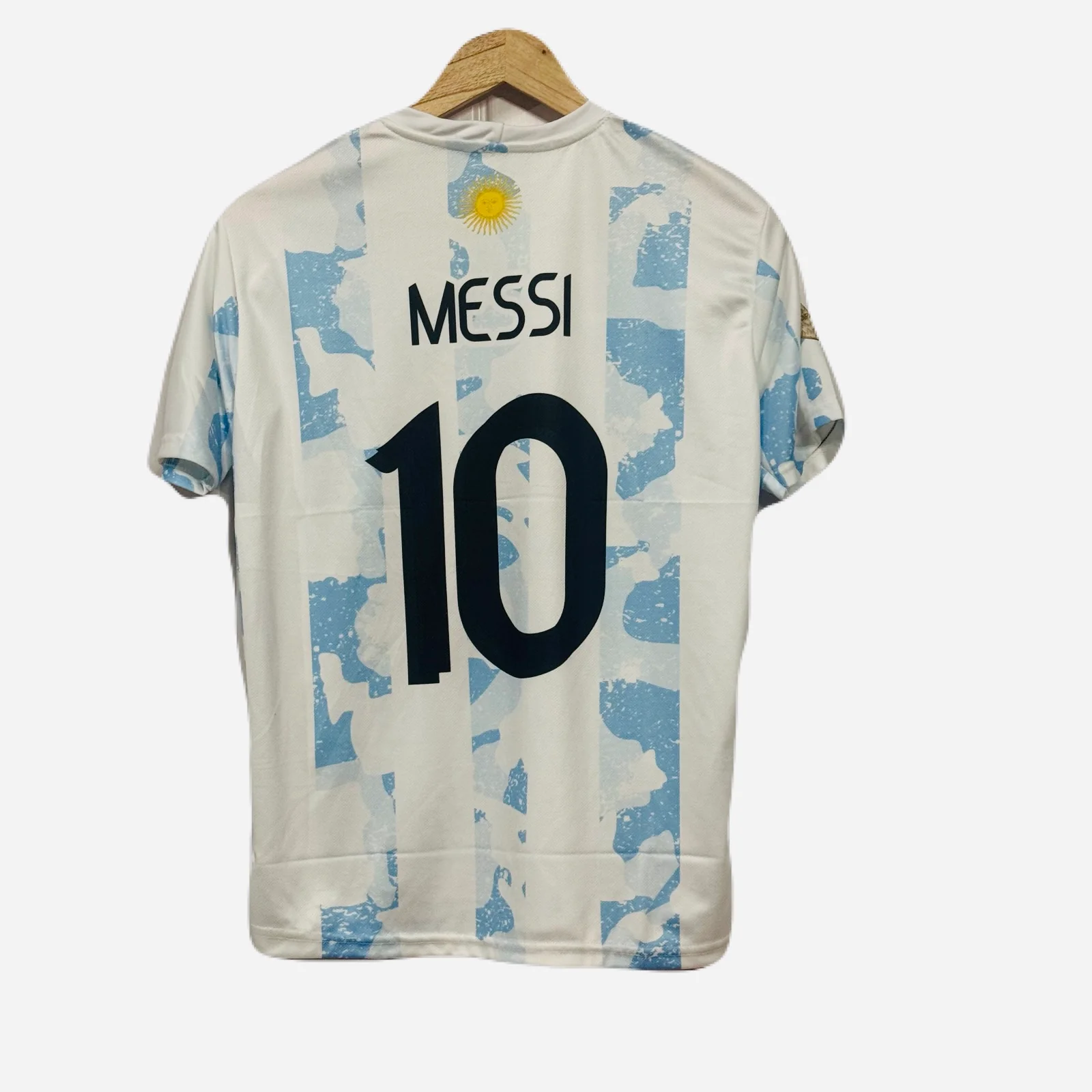 Argentina 2020 Home kit Messi Half sleeve - P824 Ms Retro Store - Image 3