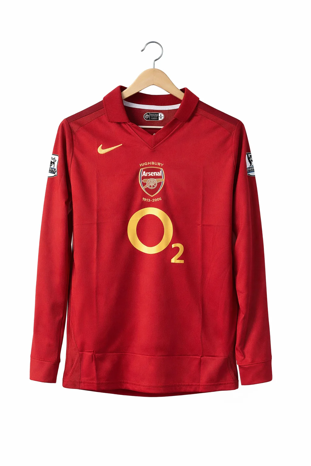 Arsenal 2005-06 Henry Full Sleeve Collar Embroidery - Ms Retro Store - Image 2