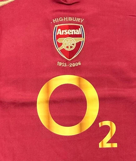 Arsenal henry 2006  Kit  Half sleeve Embroidery - Ms Retro Store - Image 4