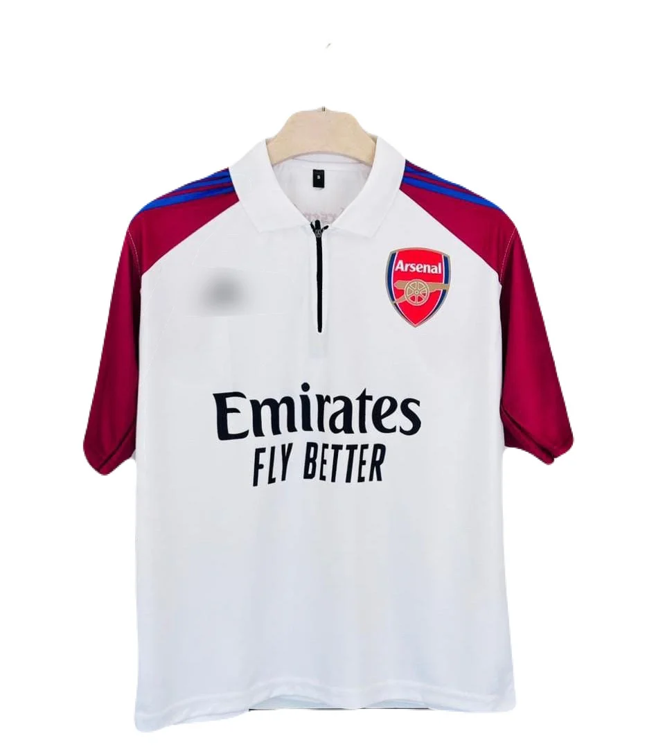 Arsenal Home Kit Plain Five Sleeve - P1256 Ms Retro Store - Image 2