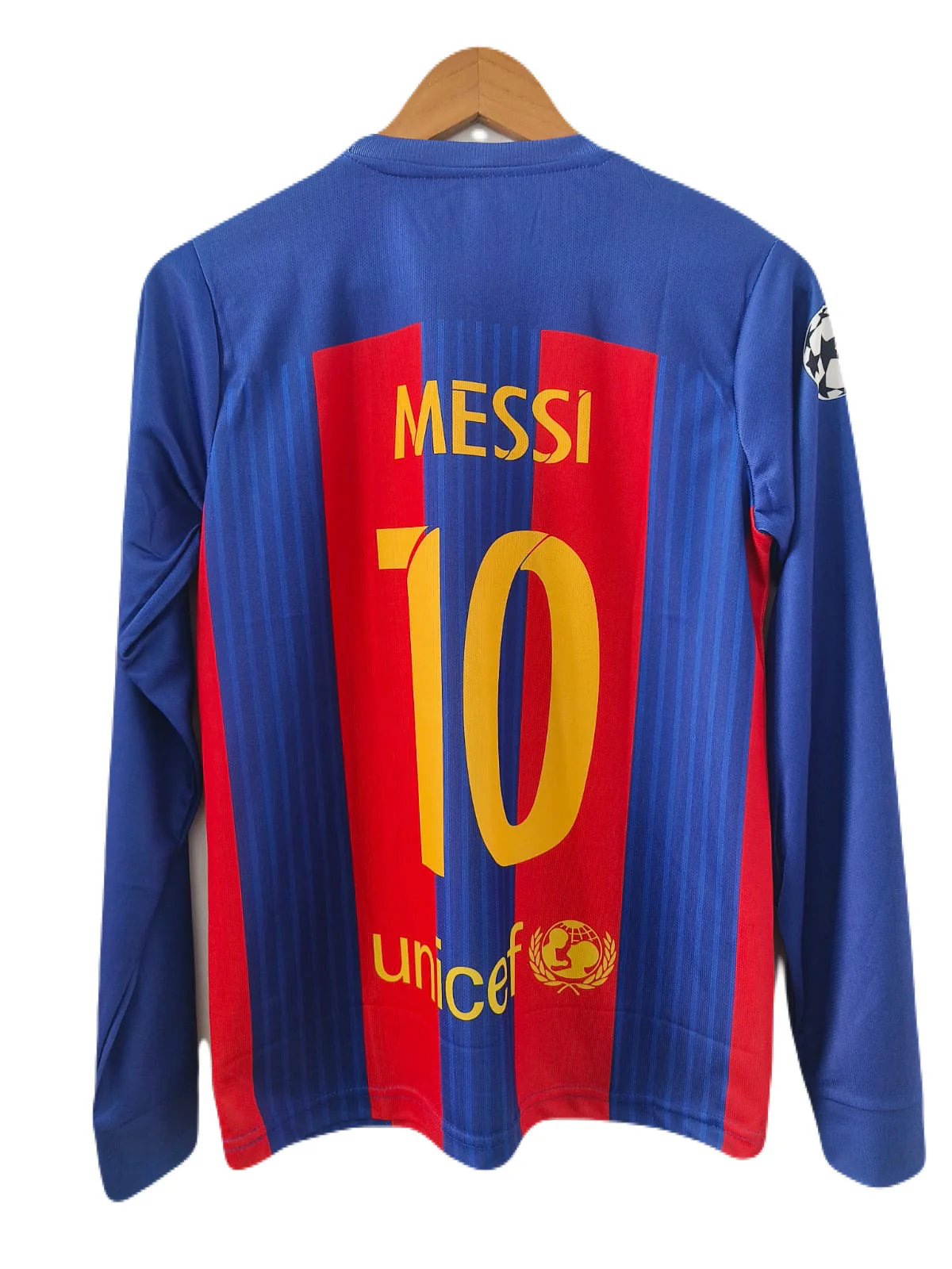 Barcelona 2016/17 leo messi full sleeve embroidery - P635 ms retro store - Image 3