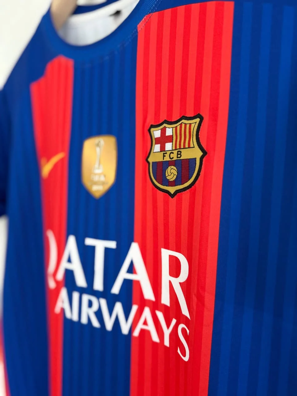 Barcelona 2016-17 Home Kit Neymar Half Sleeve P1235 - Ms Retro Store - Image 3