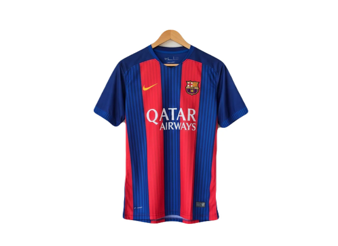 Barcelona 2016-17 Home Messi half embroidery - P1333 MS Retro Store - Image 2