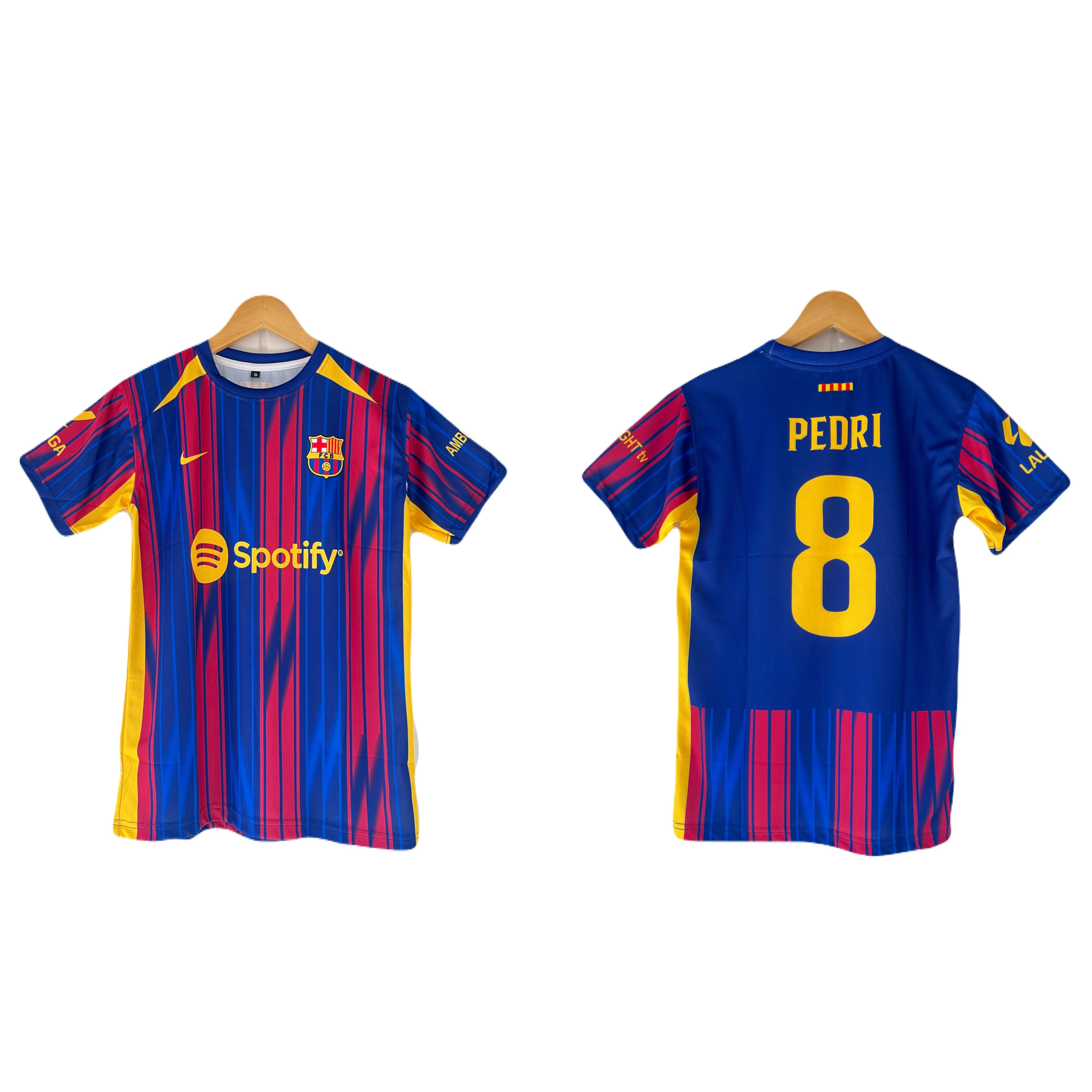 Barcelona 2025/26 Pedri Special Edition Half Sleeve Sublimation Jersey -P1184  Ms Retro Store