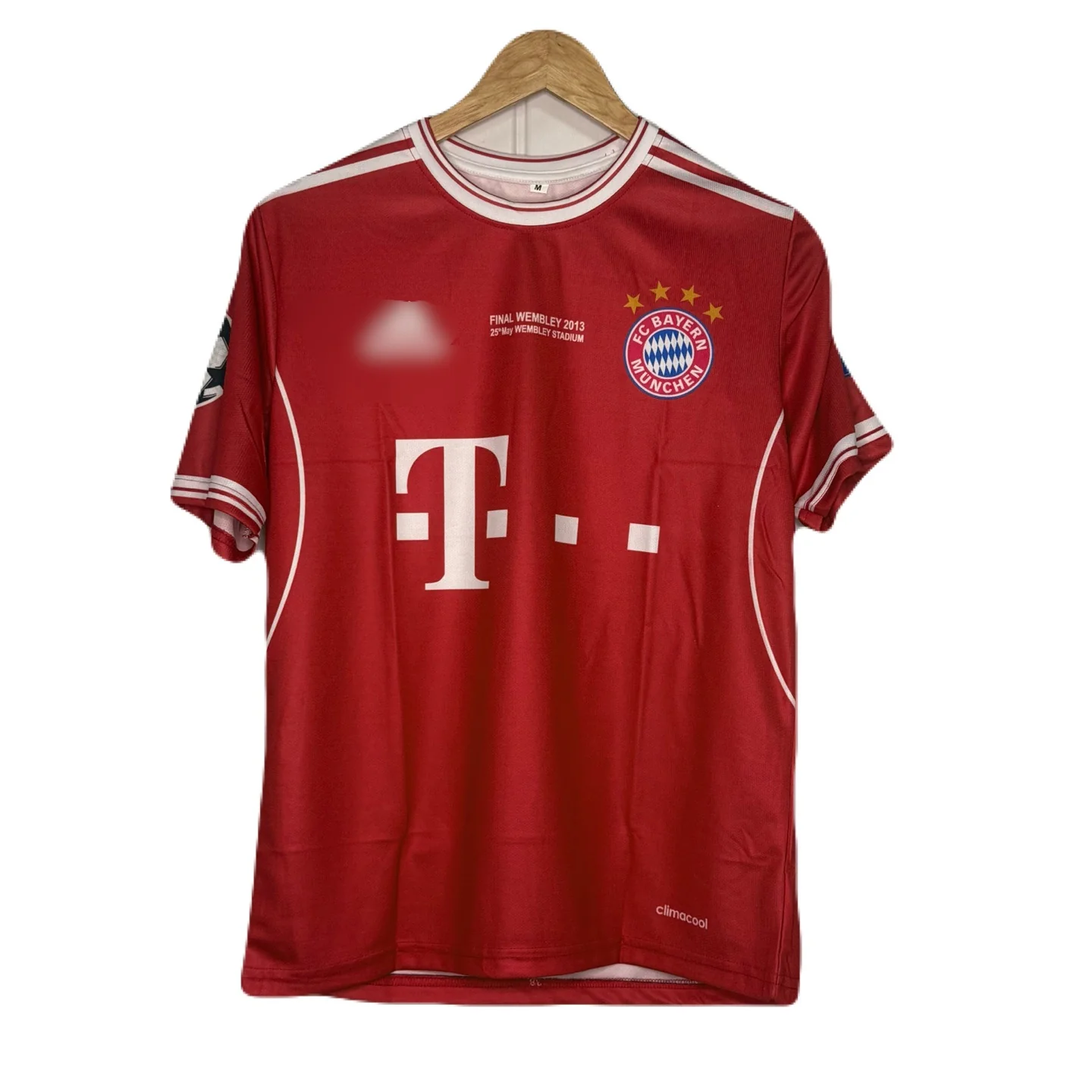 Bayern Munich 2013-14 Ucl Final Home Kit Robben Half Sleeve - P774 Ms Retro Store - Image 2