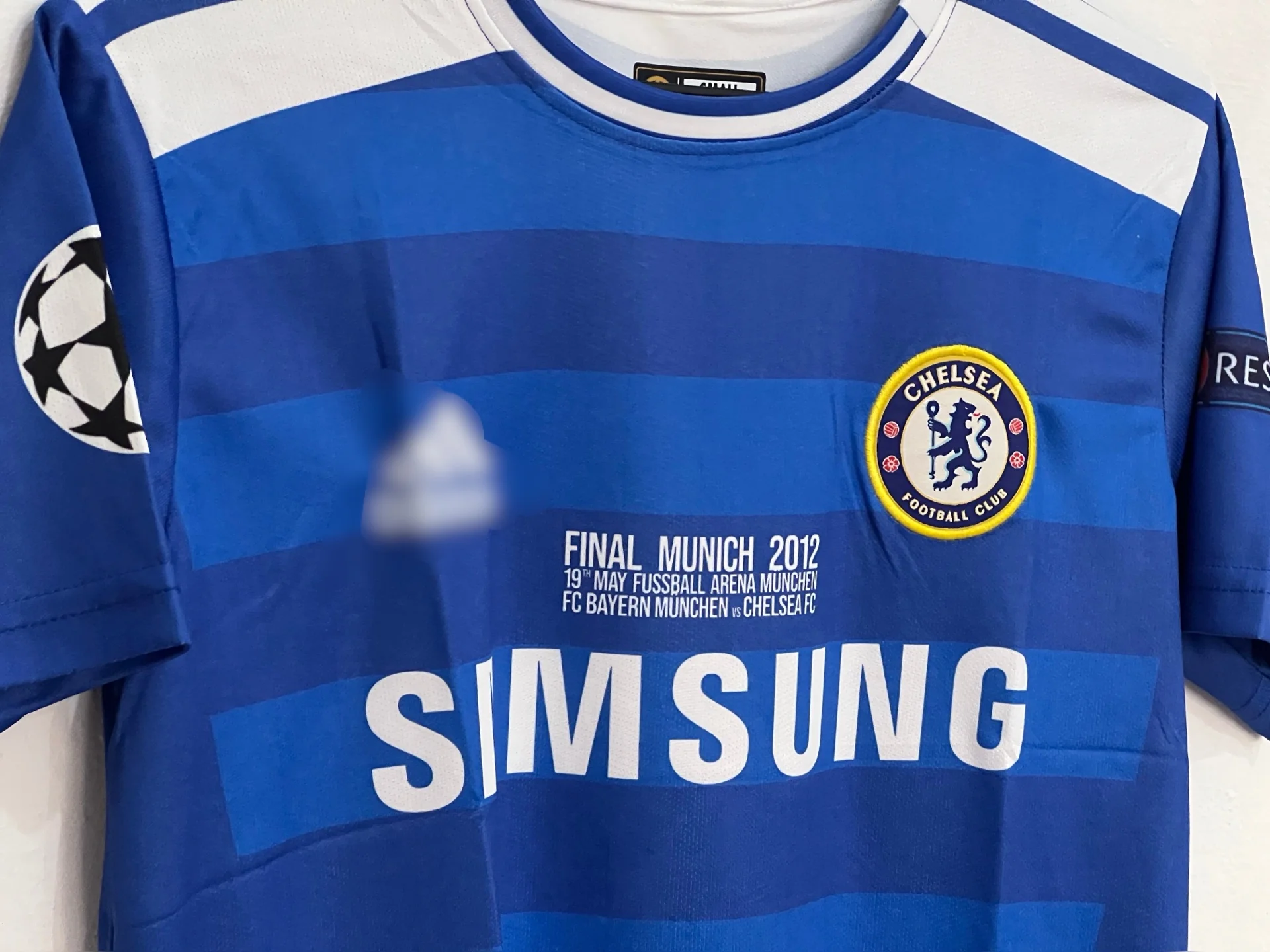 Best retro jersey Chelsea 2012 Ucl final edition Drogba P133 - ms retro store - Image 3