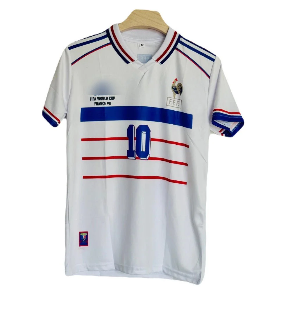 Best Retro jersey FRANCE 1998 WORLD CUP AWAY KIT ZIDANE SUBLIMATION P85 - Image 2