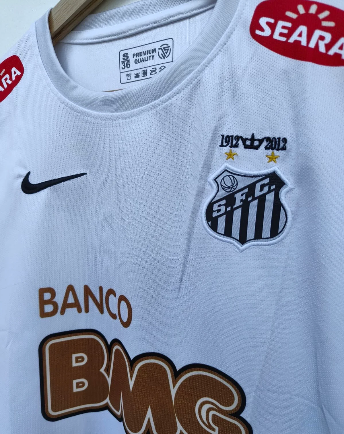 Best Retro Jersey Neymar santos embroidery jersey P801 - ms retro store - Image 4