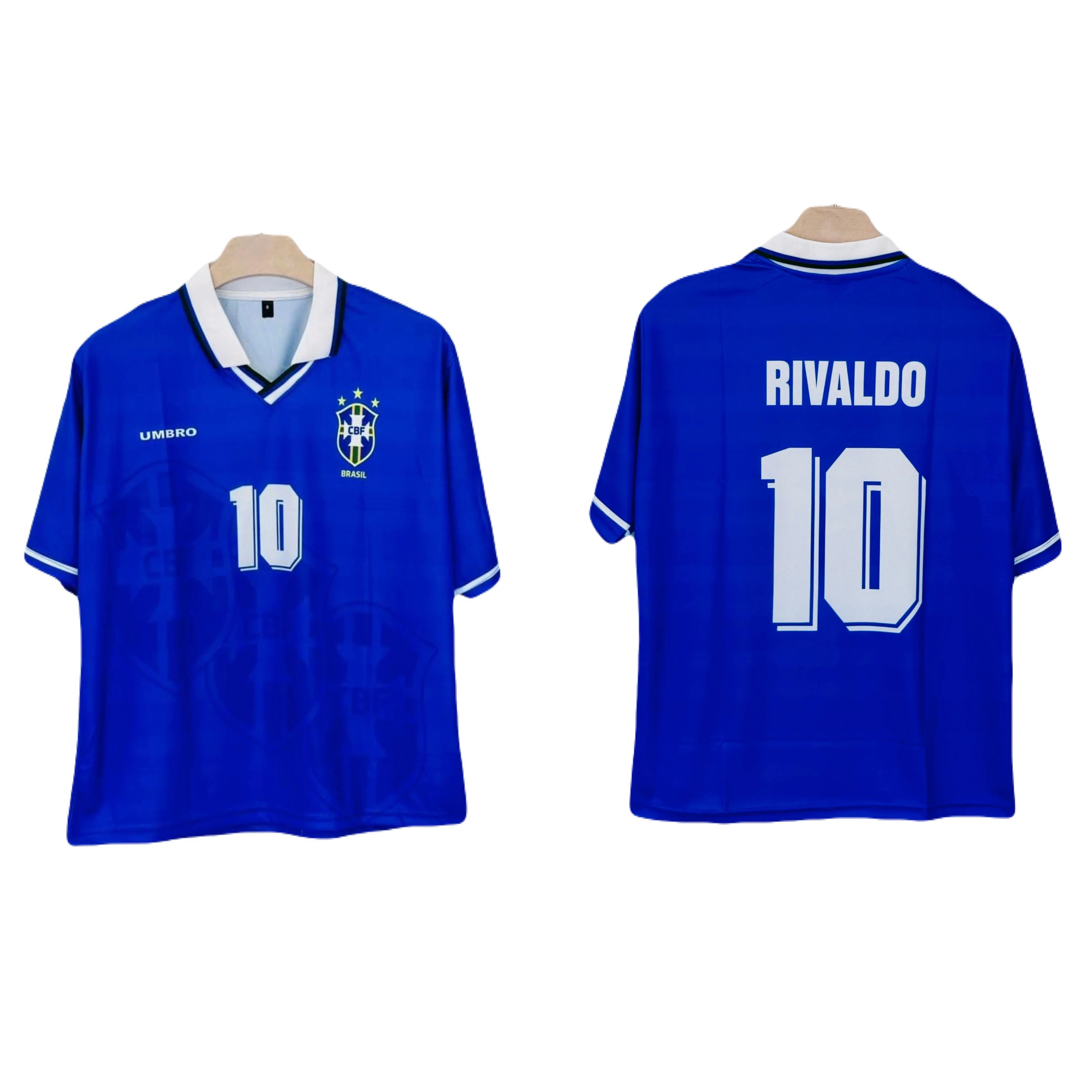 Brazil 1994 rivaldo Collar Five Sleeve Sublimation -P1387 Ms Retro Store