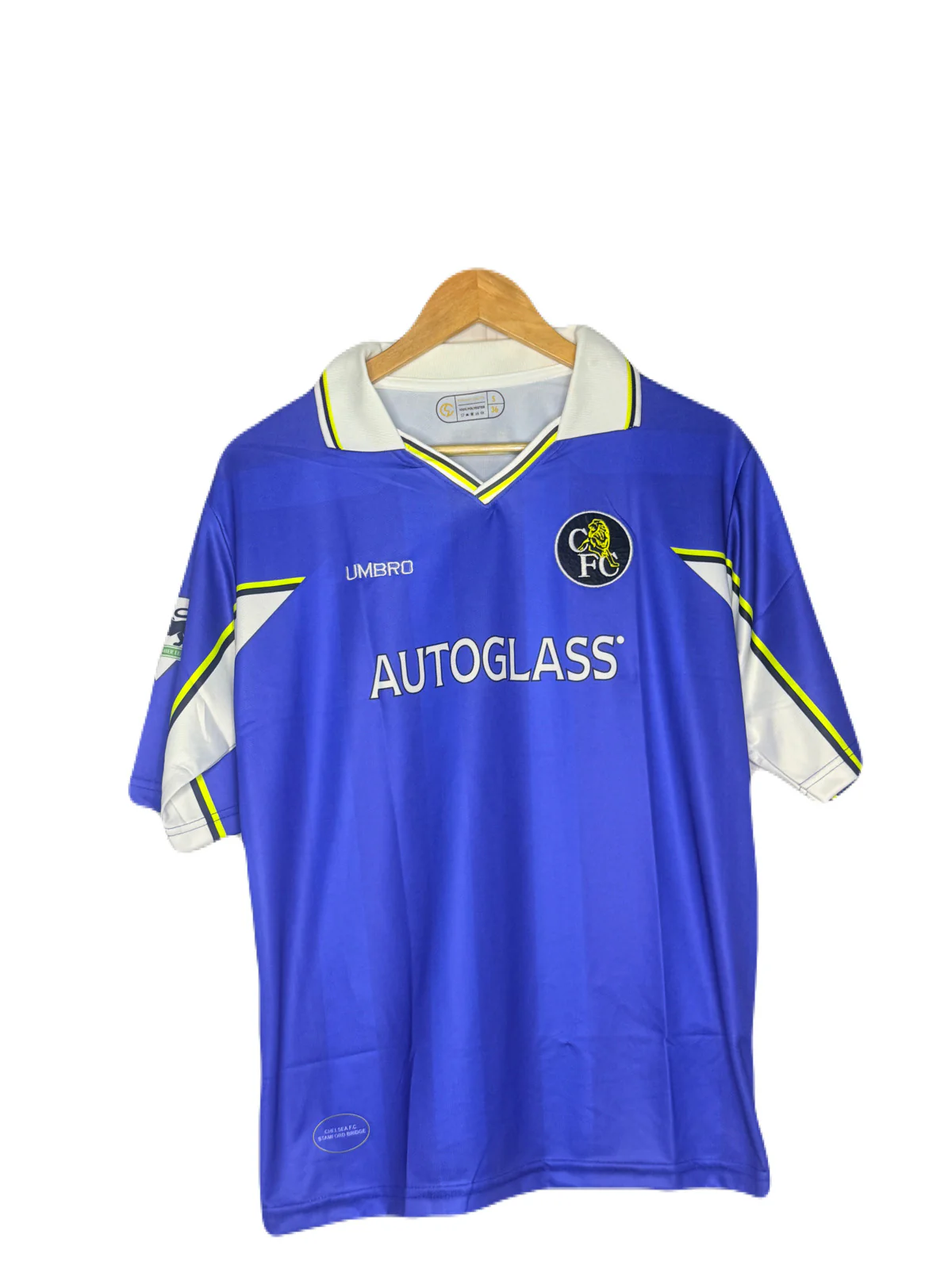 Chelsea 1996-99 Home Kit Vialli Five Sleeve - P177 Ms Retro Store - Image 2