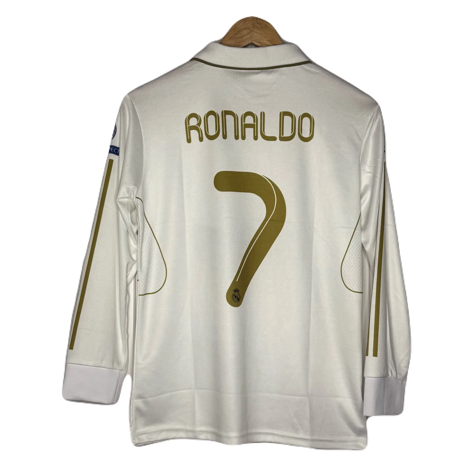 Best retro jersey Realmadrid 2011/12 home jersey Ronaldo full sleeve P405 - ms retro store - Image 3