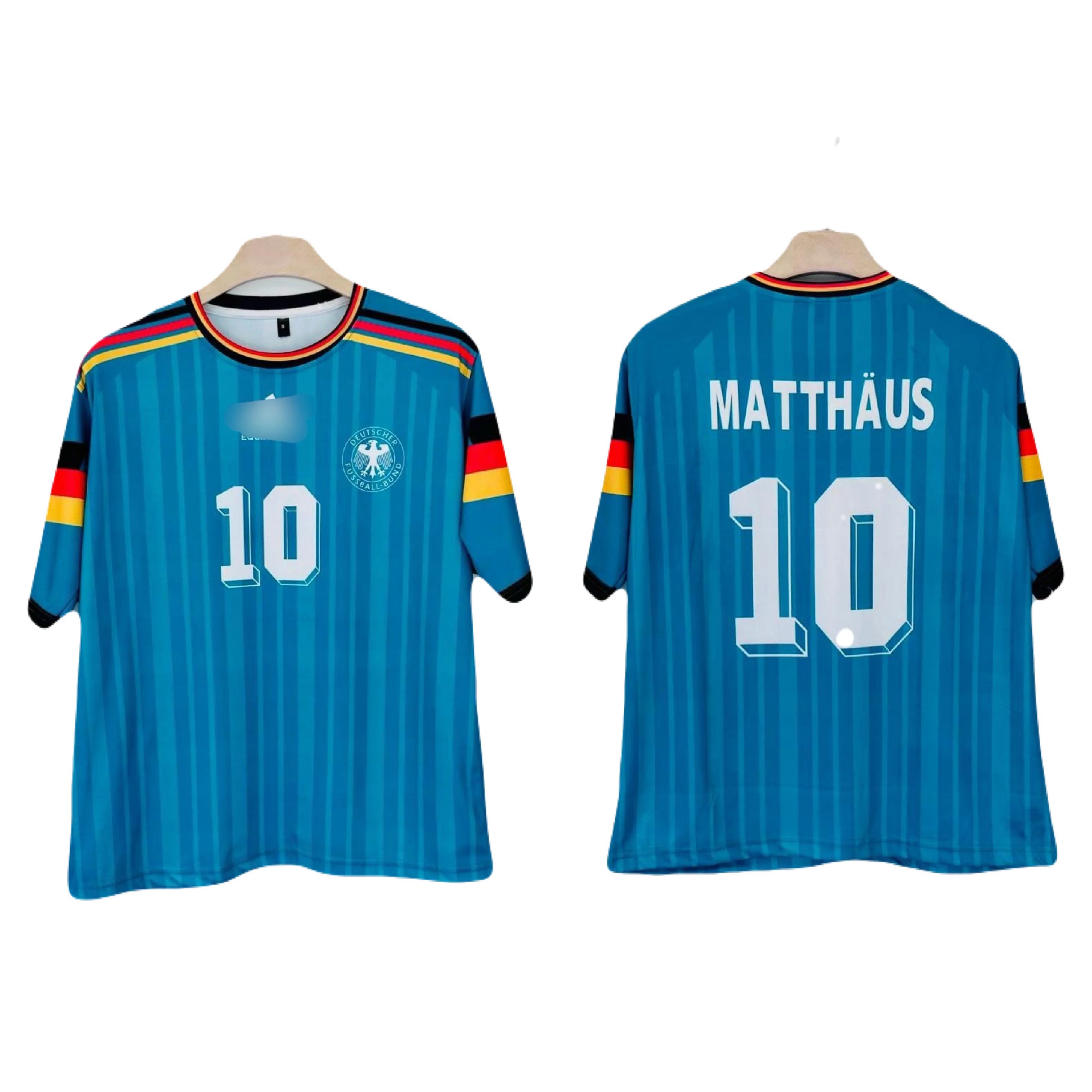 Germany 1994 Away MATTHAUS  Five Sleeve Sublimation Jersey -P1144 Ms Retro Store