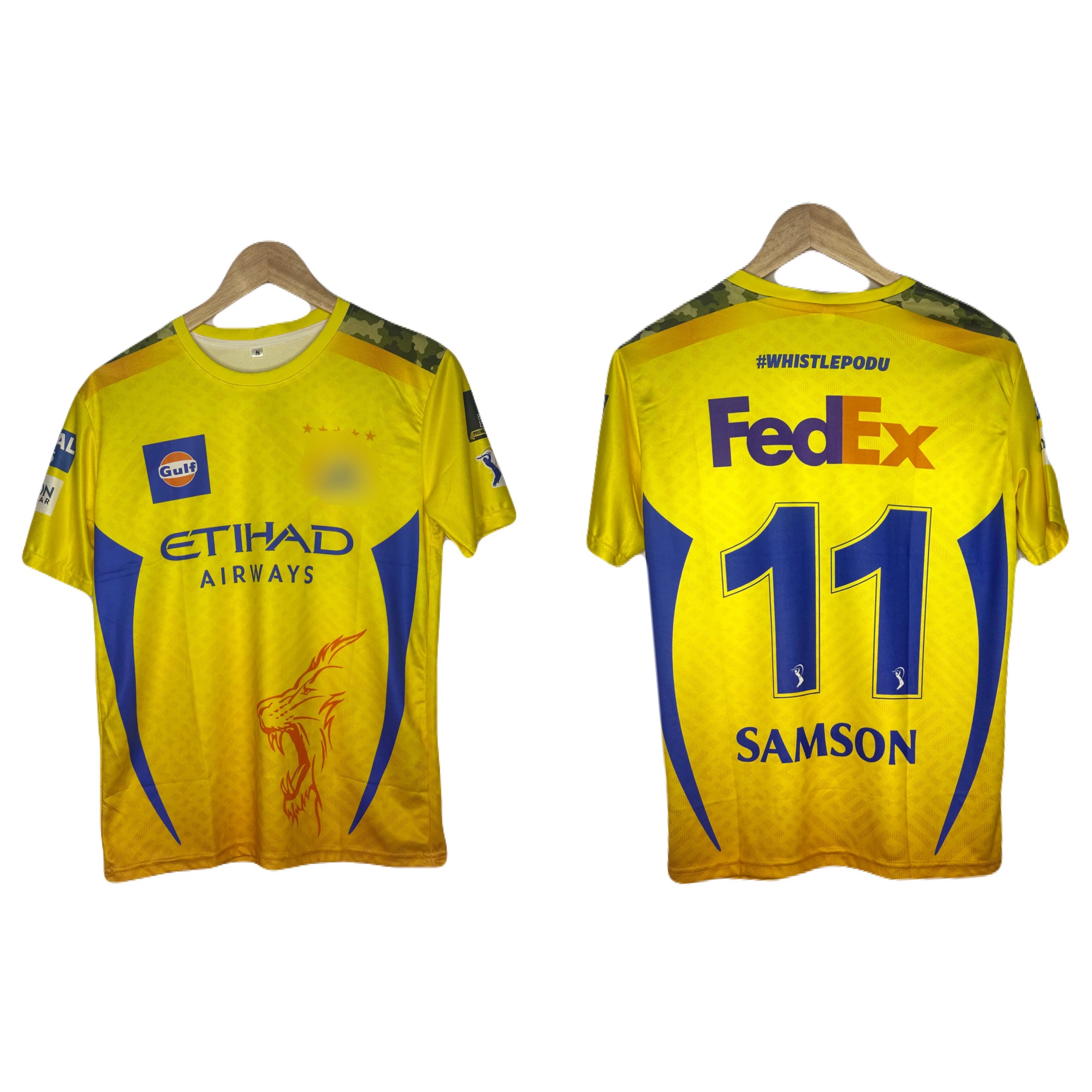 Csk 2026 Sanju Samson Kit Half Sleeve - P1029 Ms Retro Store