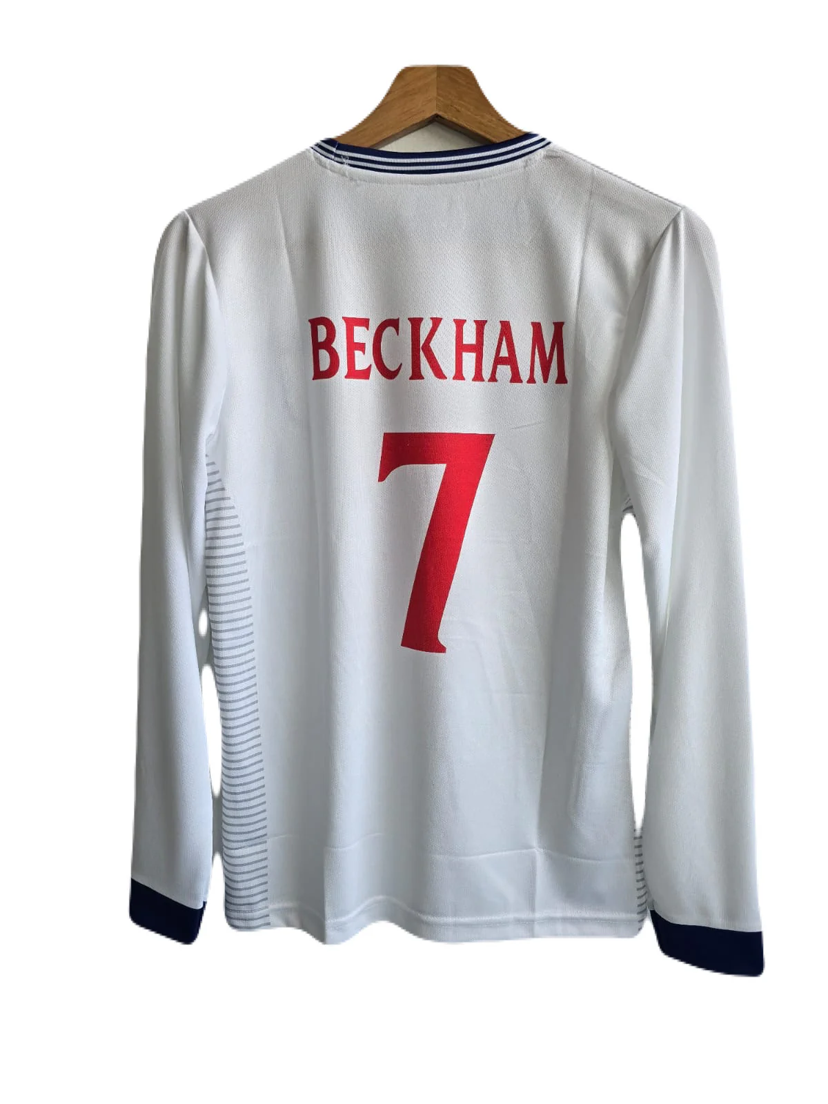 England 2000 home jersey beckham full sleeve - P645 ms retro store - Image 3
