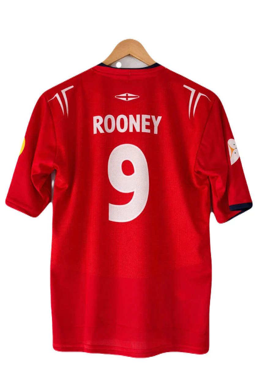 England 2004-2006 Rooney Jersey Five Sleeve Sublimation -P1157 Ms Retro Store - Image 3
