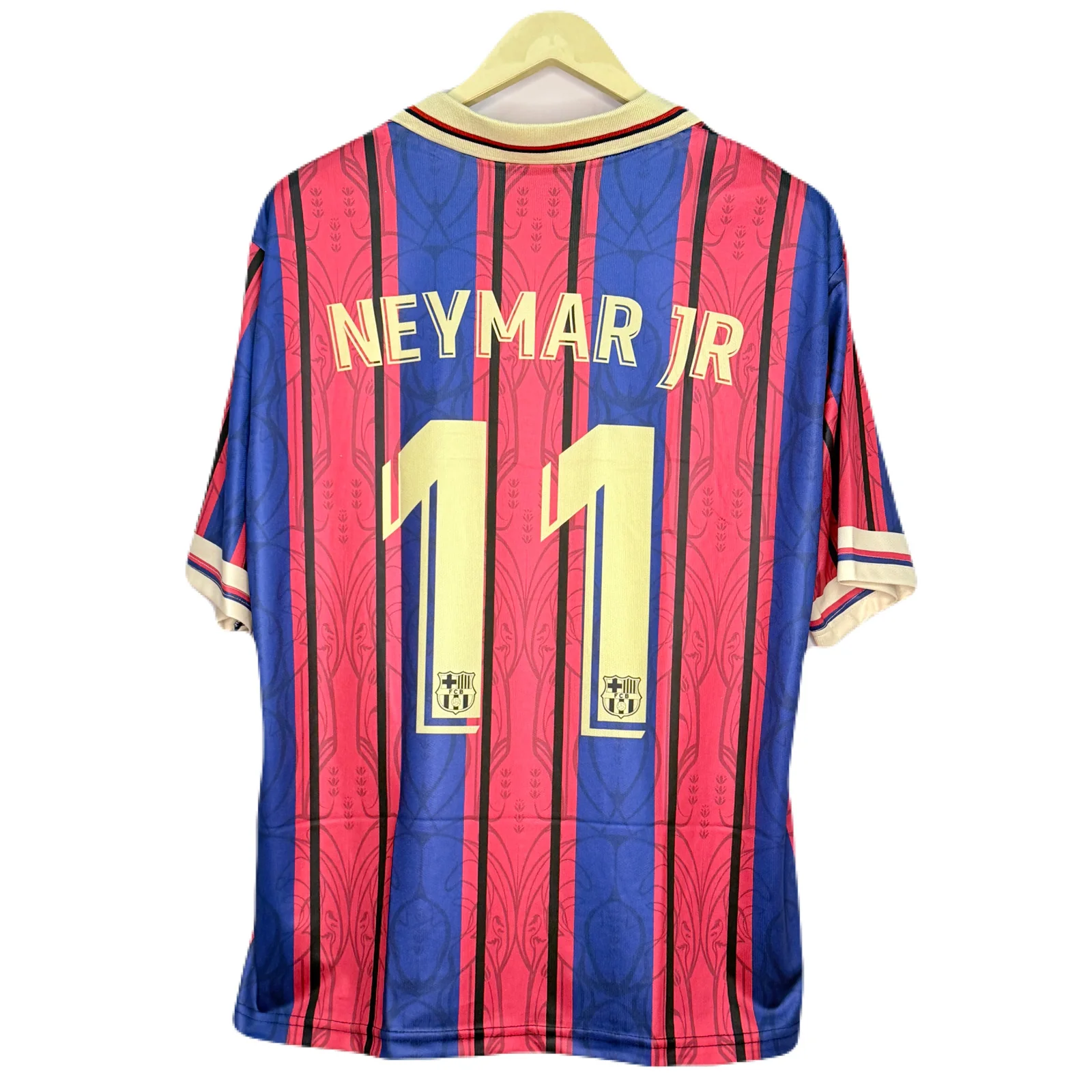 Fc Barcelona 125 Anniversary Special Edition Kit Neymar Five Sleeve - P1242 Ms Retro Store - Image 3