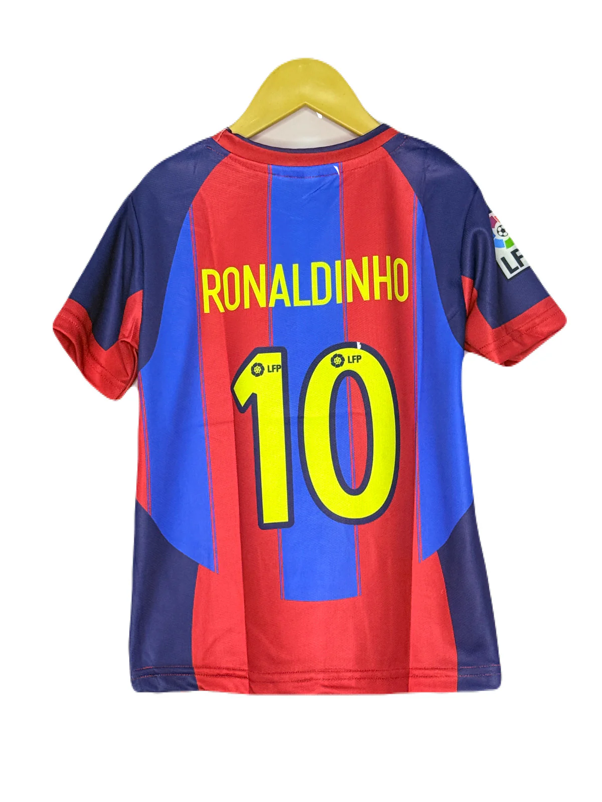FC BARCELONA 2003-04 HOME KIT RONALDINHO  KIDS JERSEY - P1280 MS RETRO STORE - Image 3