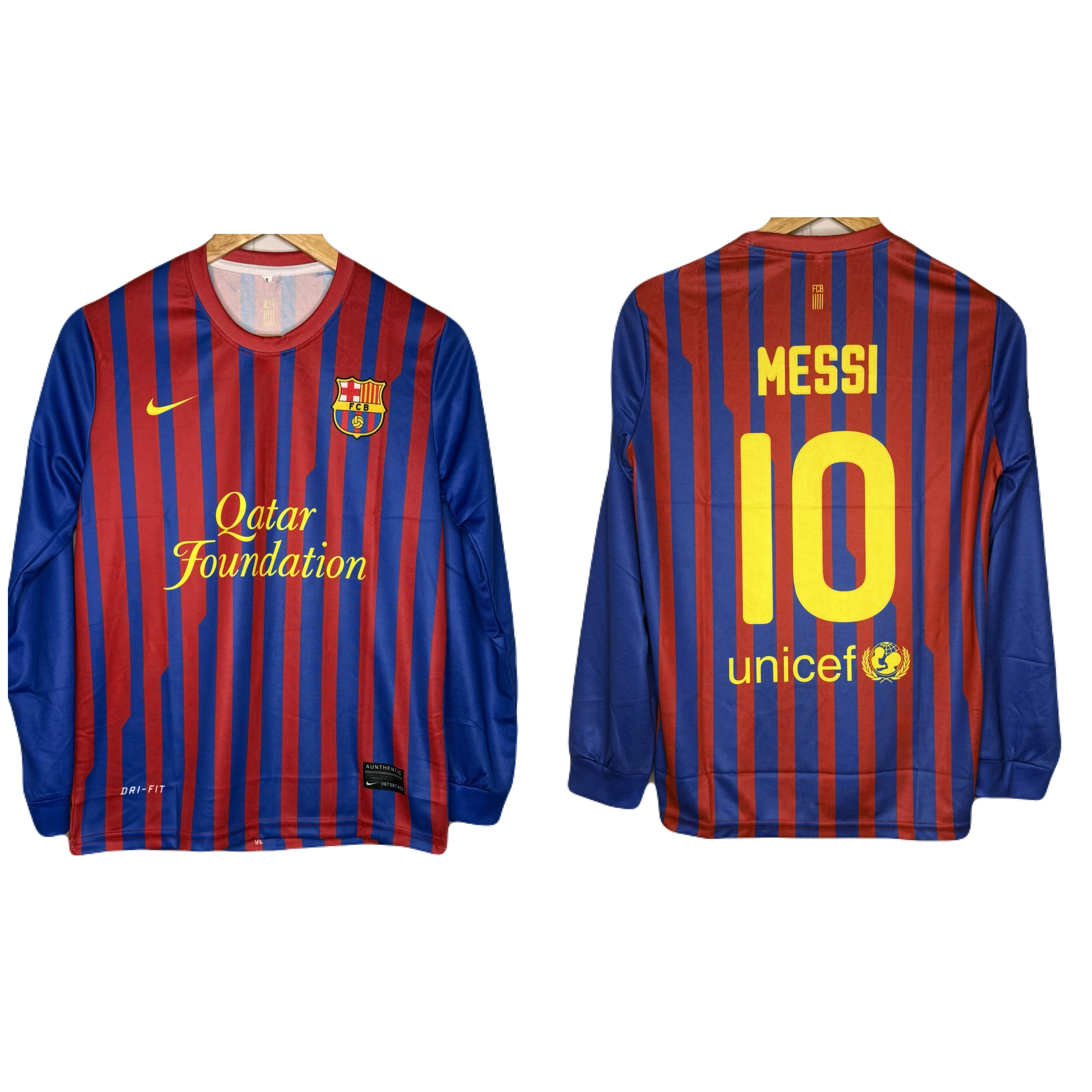 Fc Barcelona 2011-12 Home kit Mess Full Sleeve - P857 Ms Retro Store - Image 3
