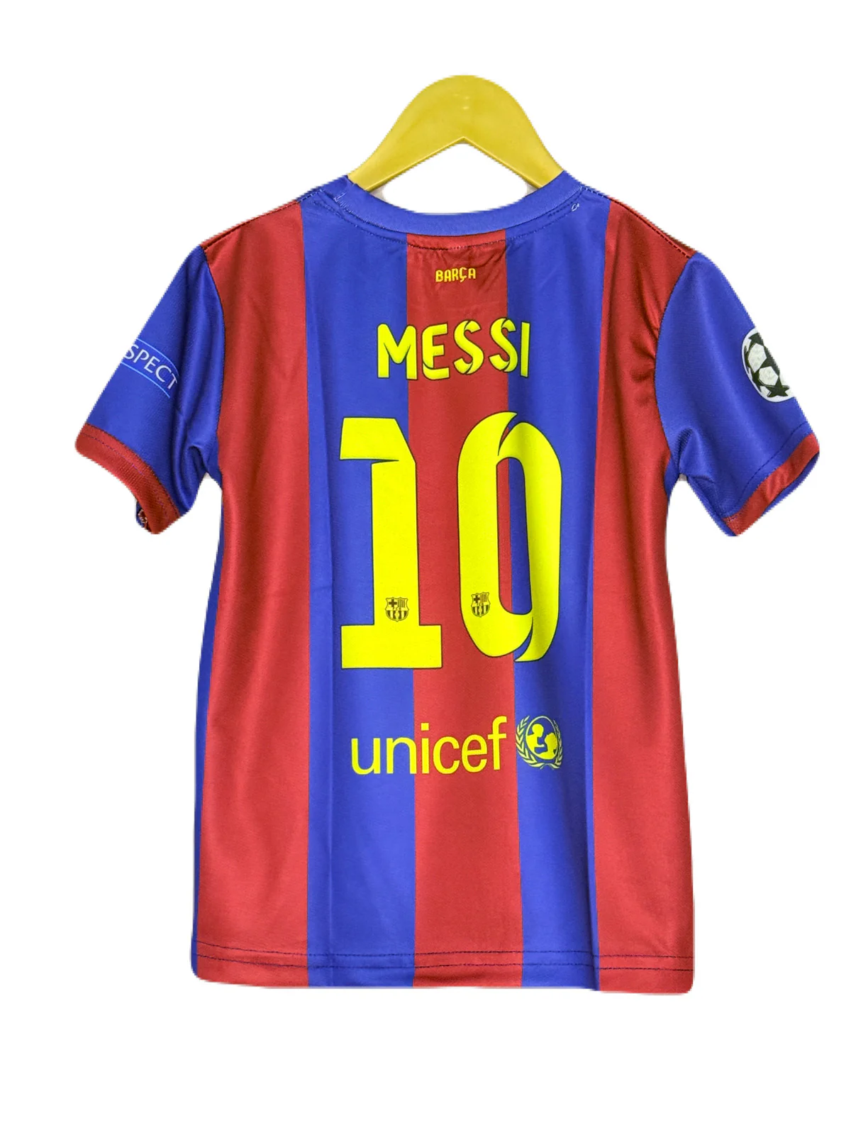 FC BARCELONA 2015 HOME KIT MESSI   KIDS JERSEY - P1289 MS RETRO STORE - Image 3