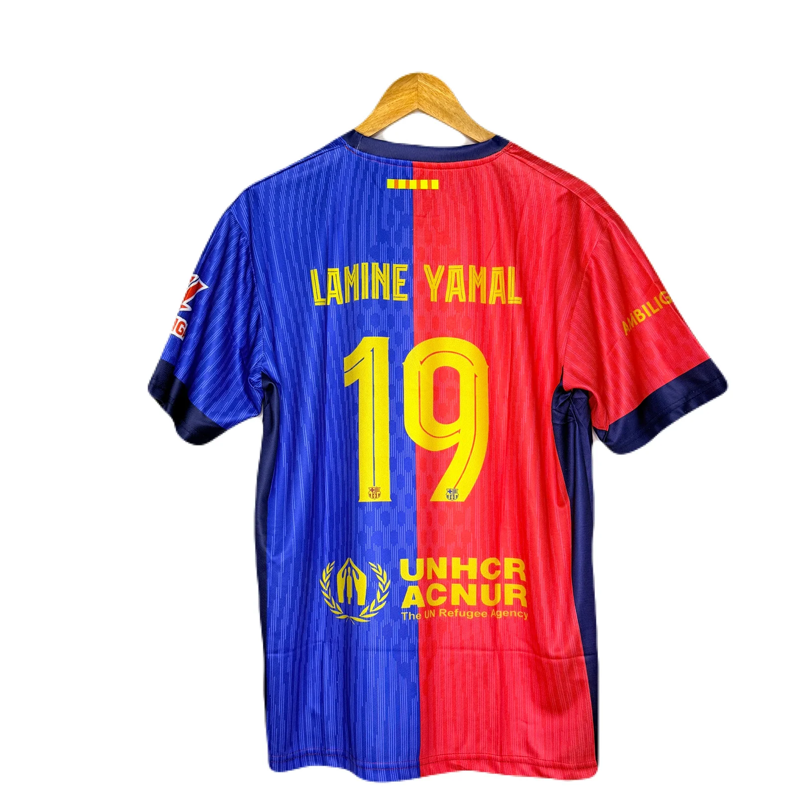 Fc Barcelona 2024-25 Home Kit Yamal Half Sleeve - P1123- Ms Retro Store - Image 3