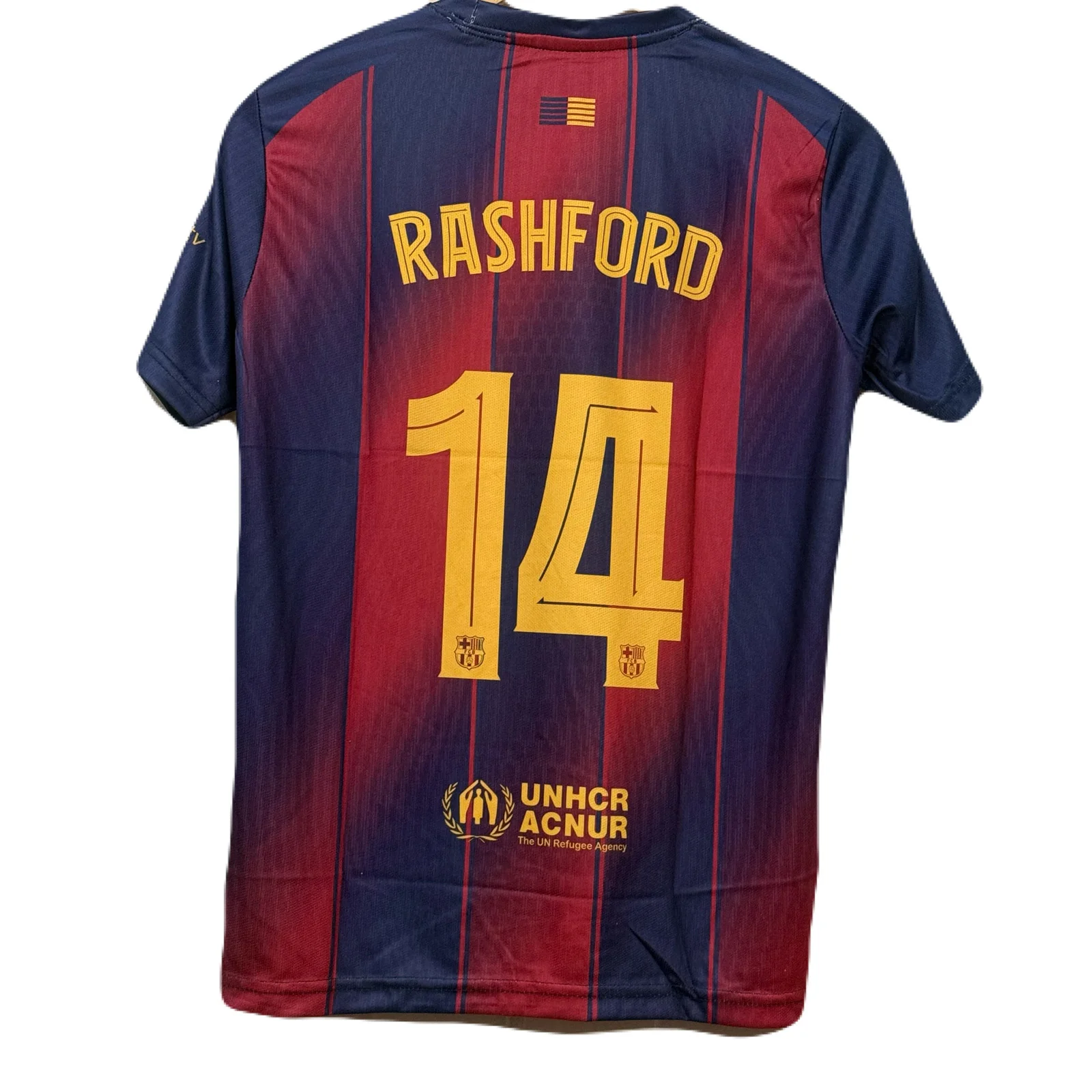 Fc Barcelona 2025-26 Home Kit Rashford Half Sleeve - P332 Ms Retro Store - Image 3