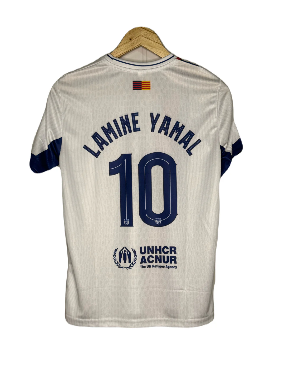 Fc Barcelona 2025-26 White Special Edition Yamal Half Sleeve - P710 Ms Retro Store - Image 3