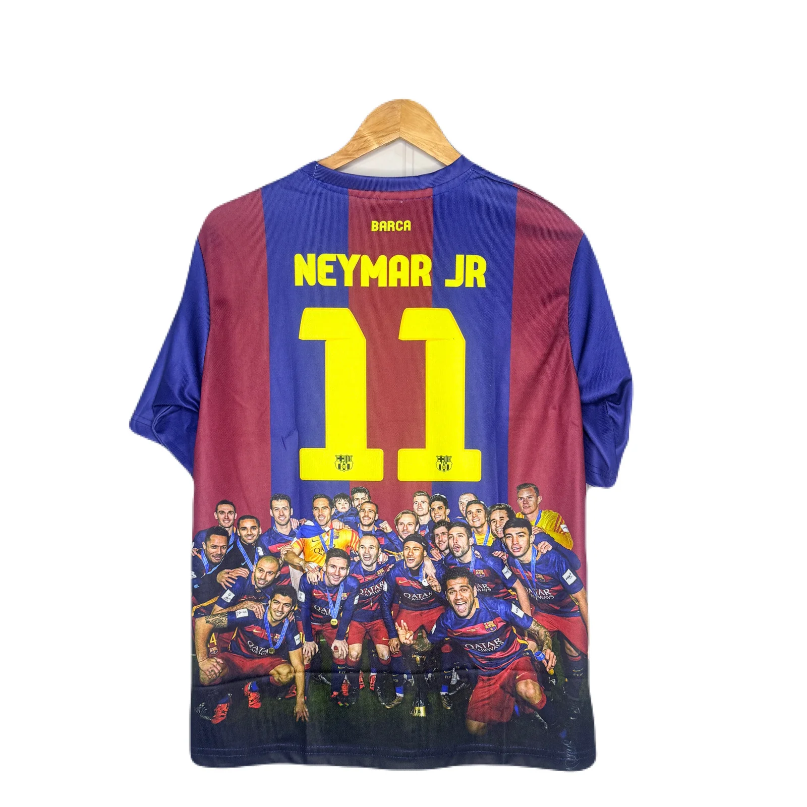 Fc Barcelona Neymar Special Edition Kit Five Sleeve - P995 Ms Retro Store - Image 3