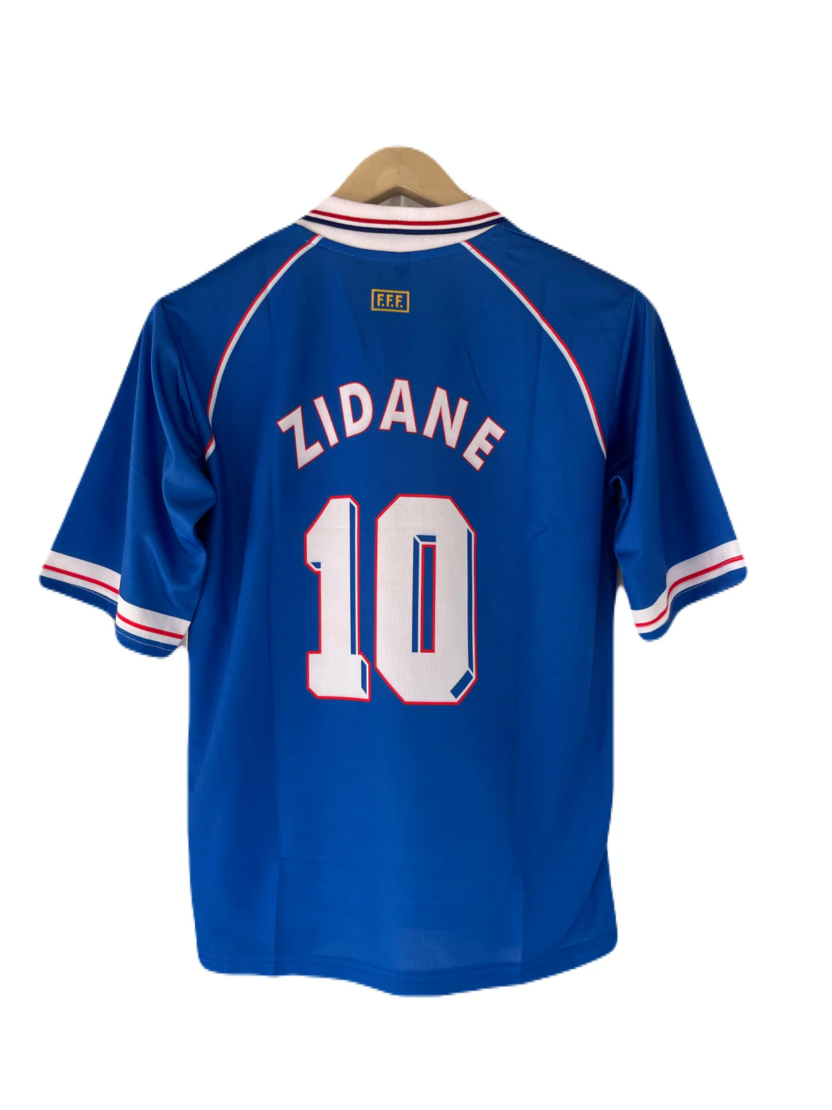 France 1998 Worldcup home jersey Zidane Five Sleeve Sublimation - Ms Retro Store/1 - Image 3