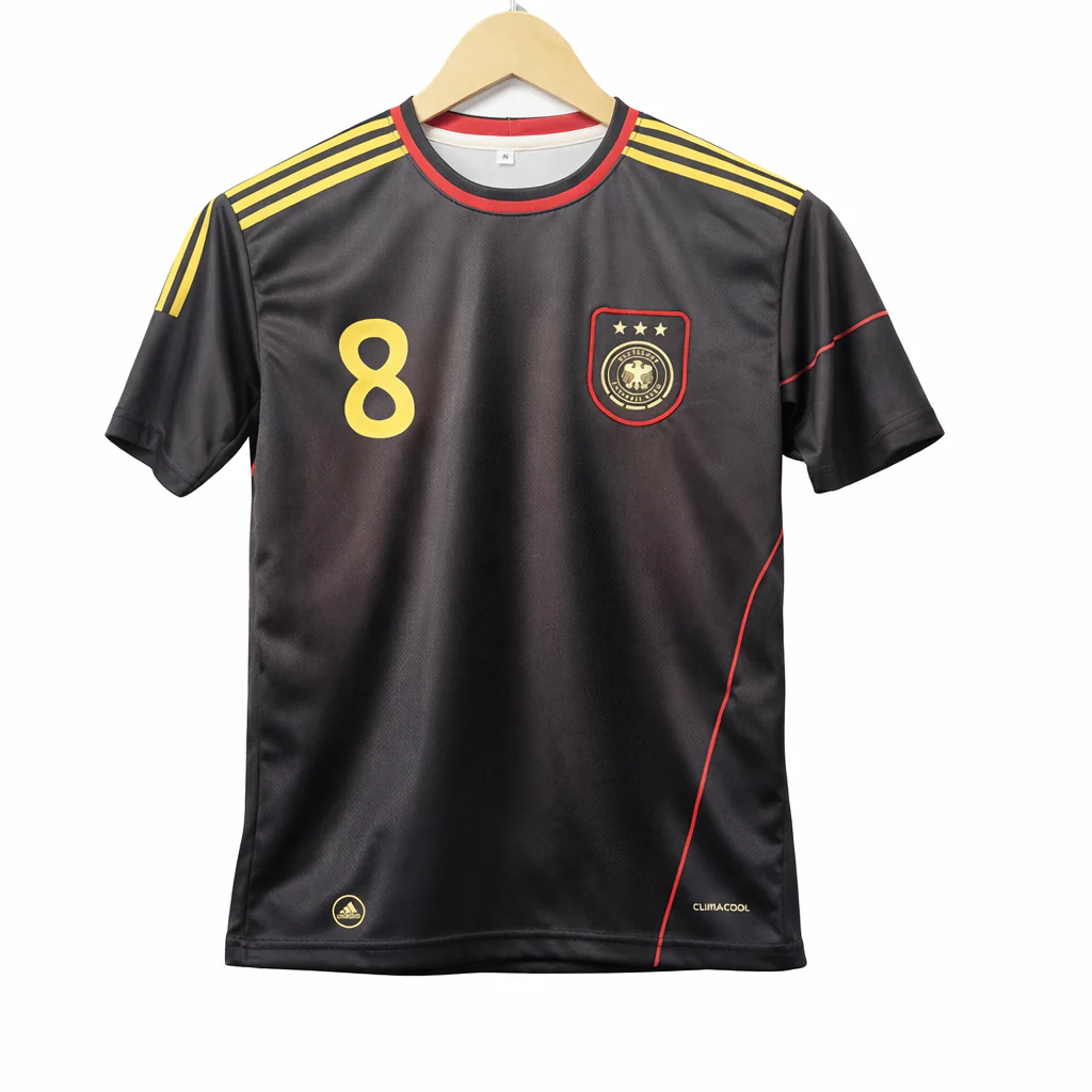 Germany 2010 Away kit ozil Half sleeve - P566 Ms Retro Store - Image 2