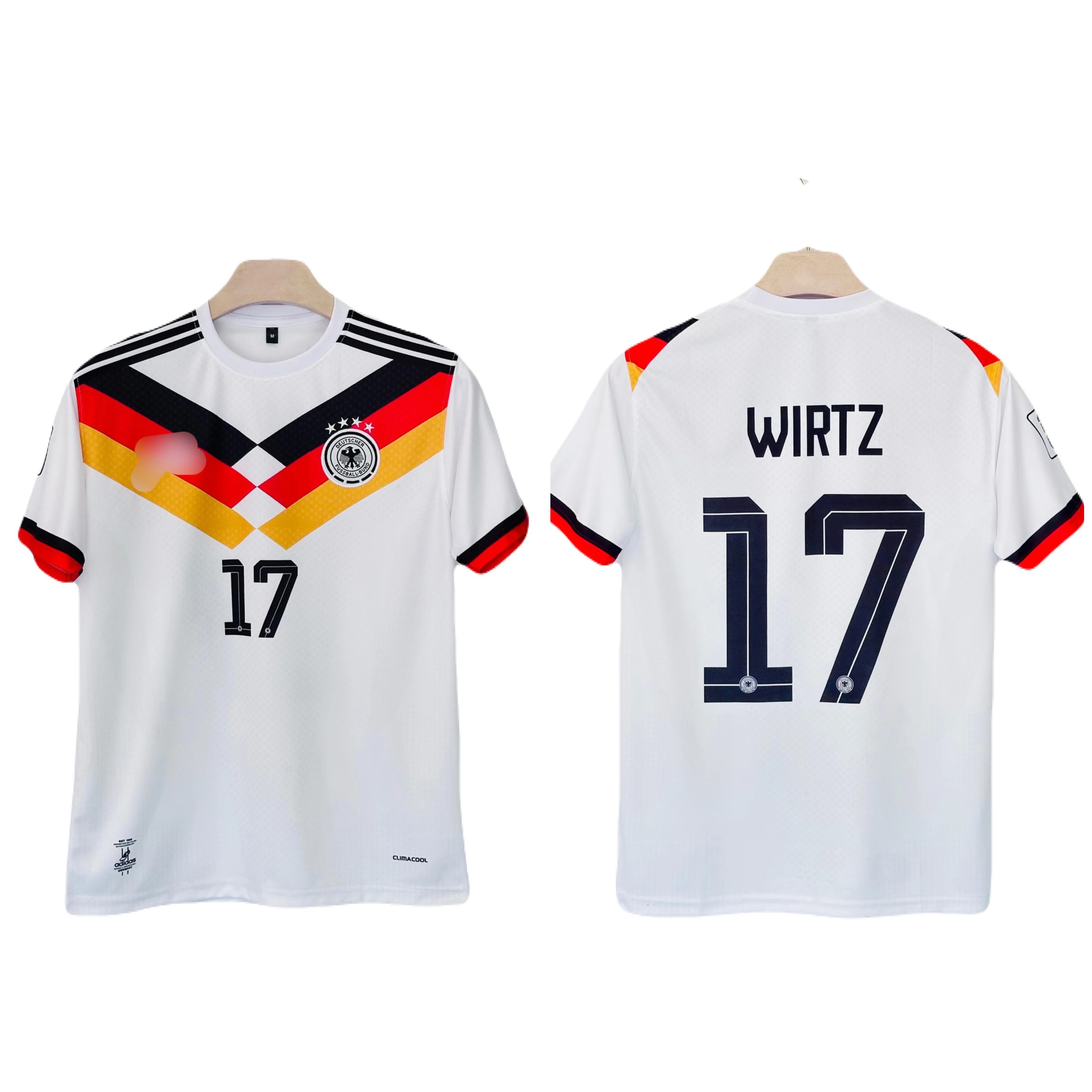 Germany 2026 Home Wirtz Half Sleeve Embroidery Jersey -P1190 Ms Retro Store