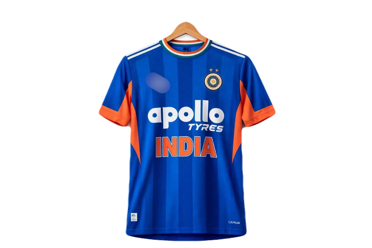 India 2026 T20 World Cup kit No name Half sleeve -P1313  ms retro store - Image 2