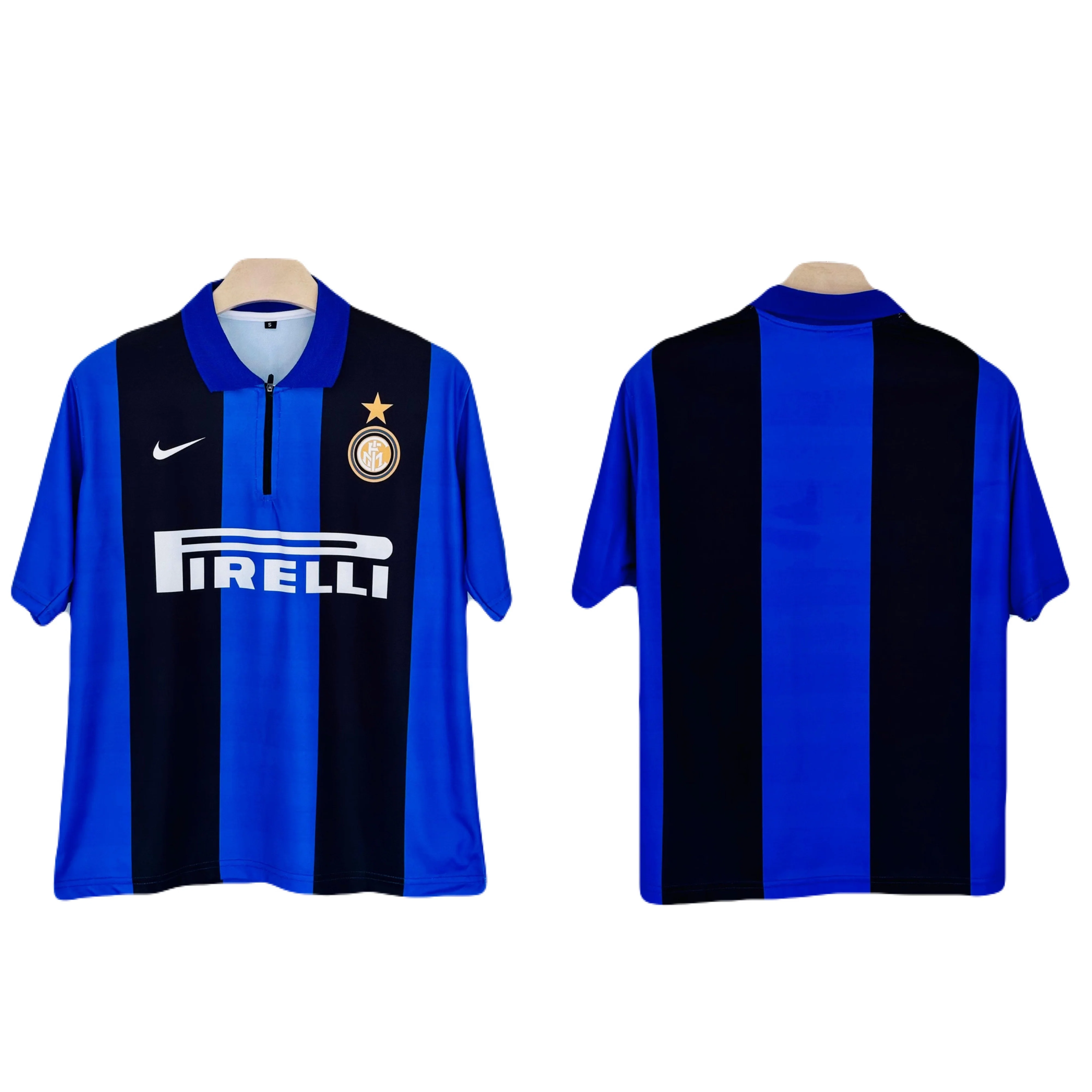 Inter Milan Home Kit Plain Five Sleeve - P1254 Ms Retro Store