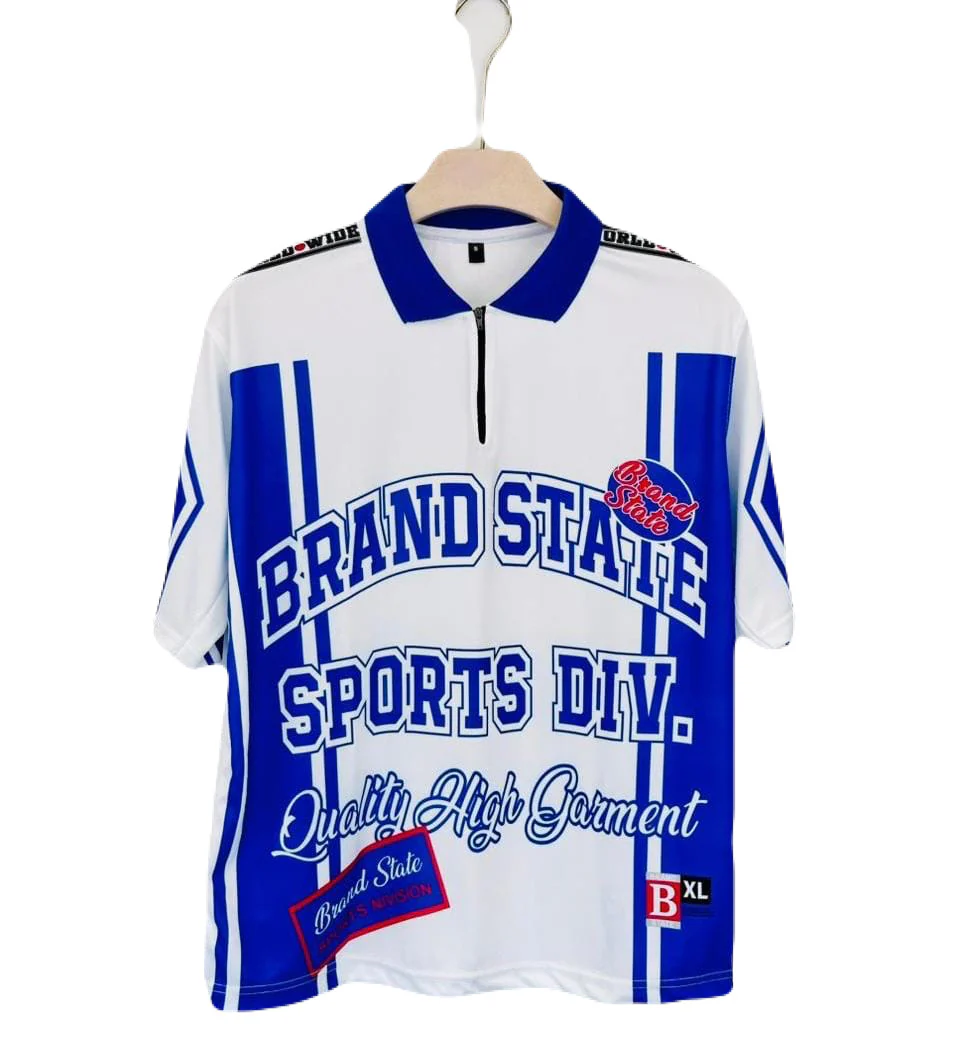 Brand State Sports polo Jersey Five Sleeve- P1319 Ms Retro Store - Image 2