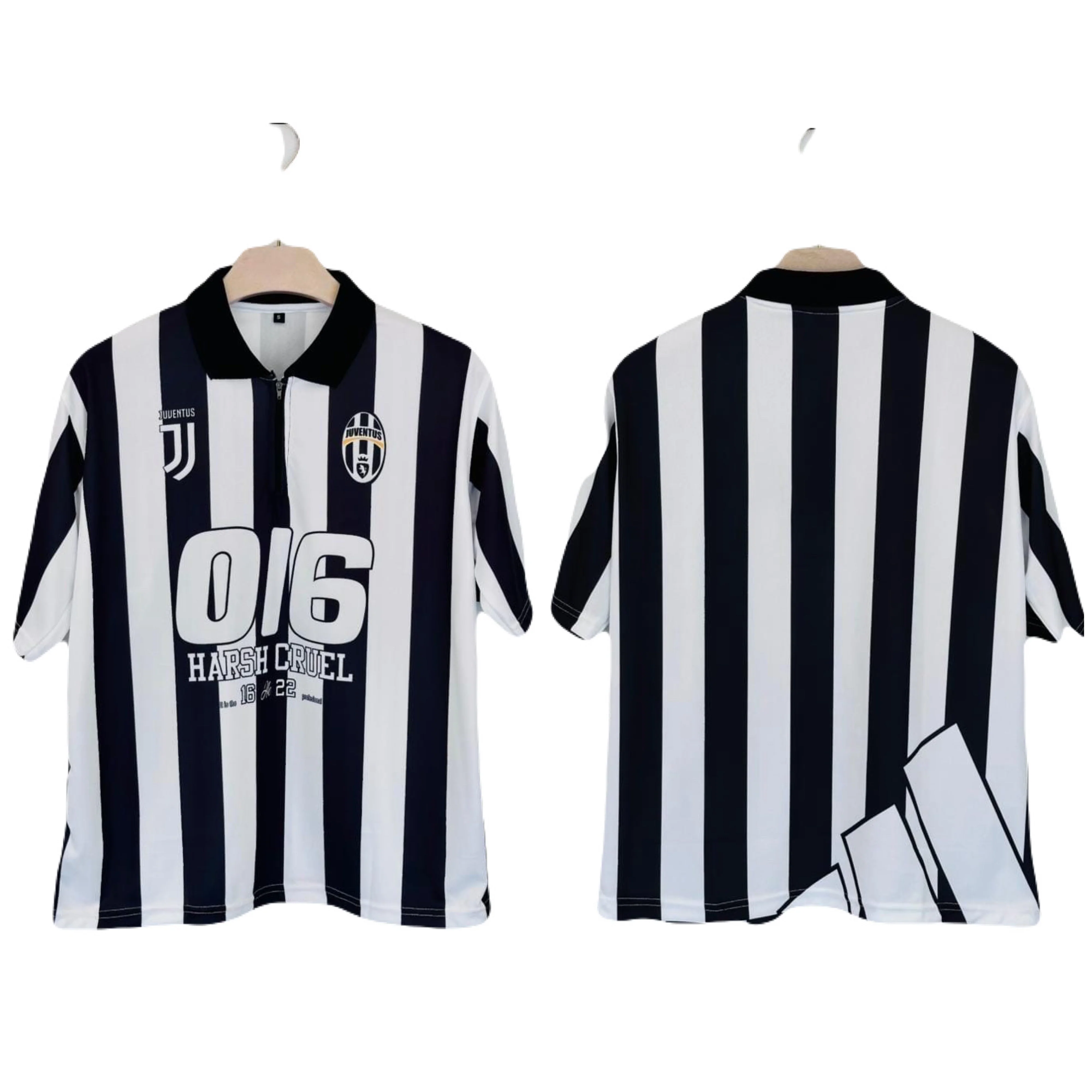 JuventusF.C.football inspired streetwear Five Sleeve- P1321 Ms Retro Store