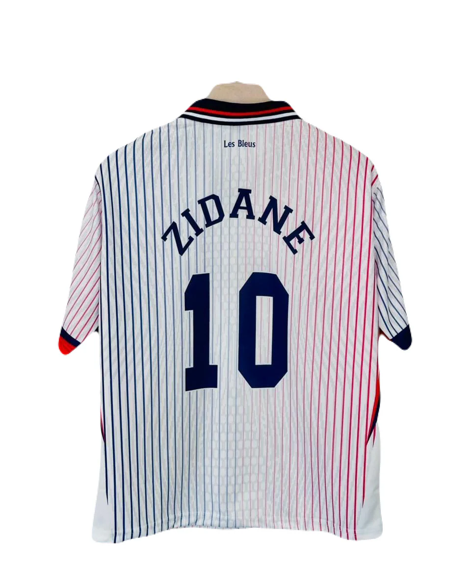 1998 France away jersey Zidane Five Sleeve Jersey -P1381 Ms Retro Store - Image 3