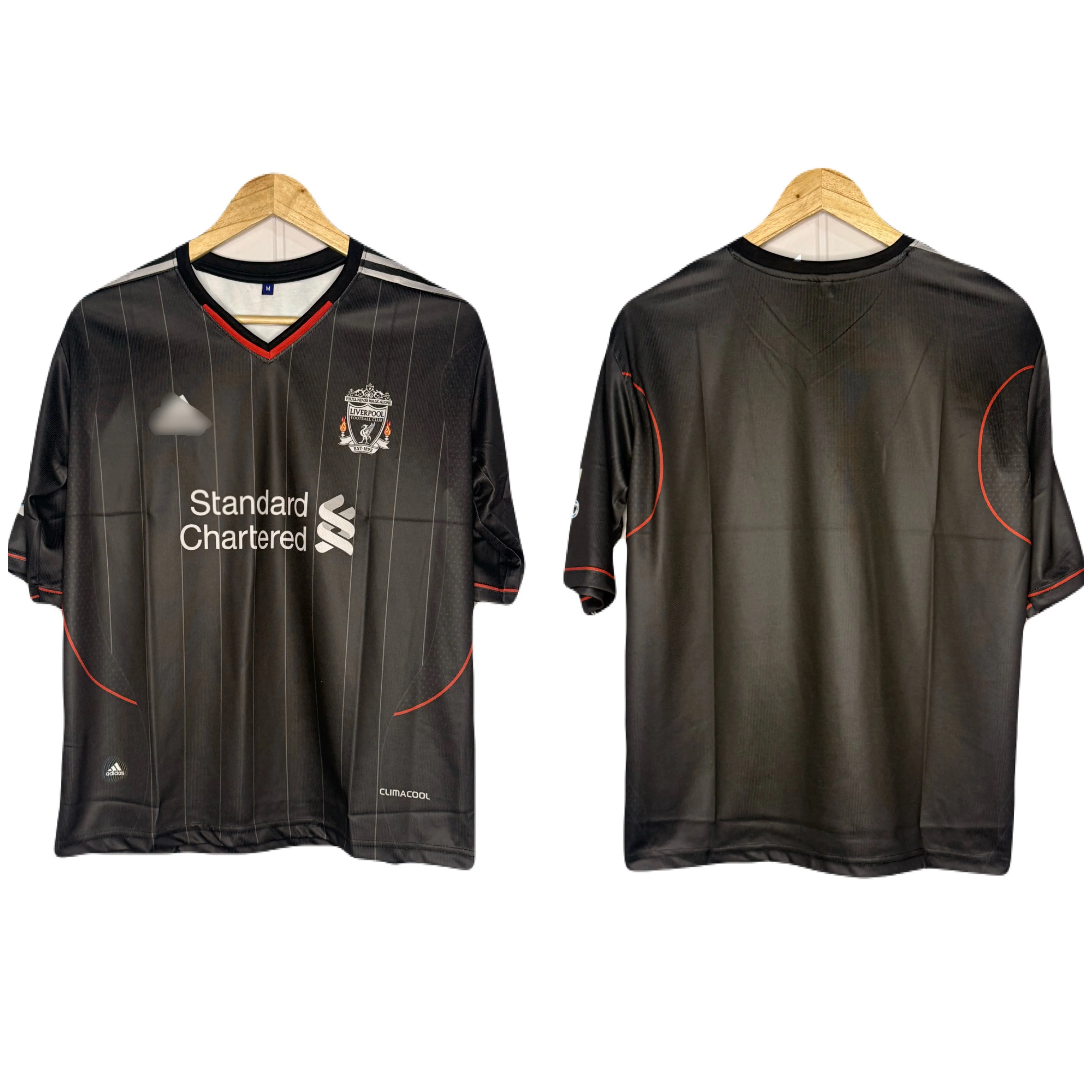 Liverpool 2011-12 Away Kit Plain Back Five Sleeve - P839 Ms Retro Store
