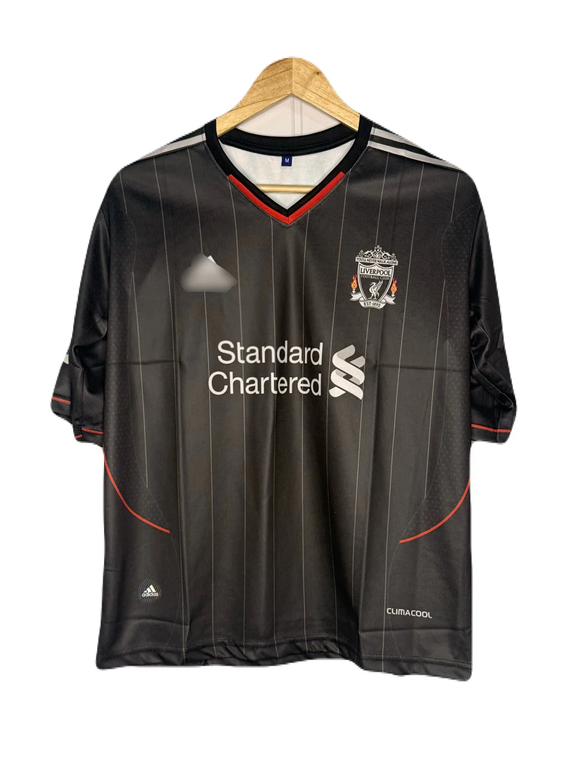 Liverpool 2011-12 Away Kit Plain Back Five Sleeve - P839 Ms Retro Store - Image 2