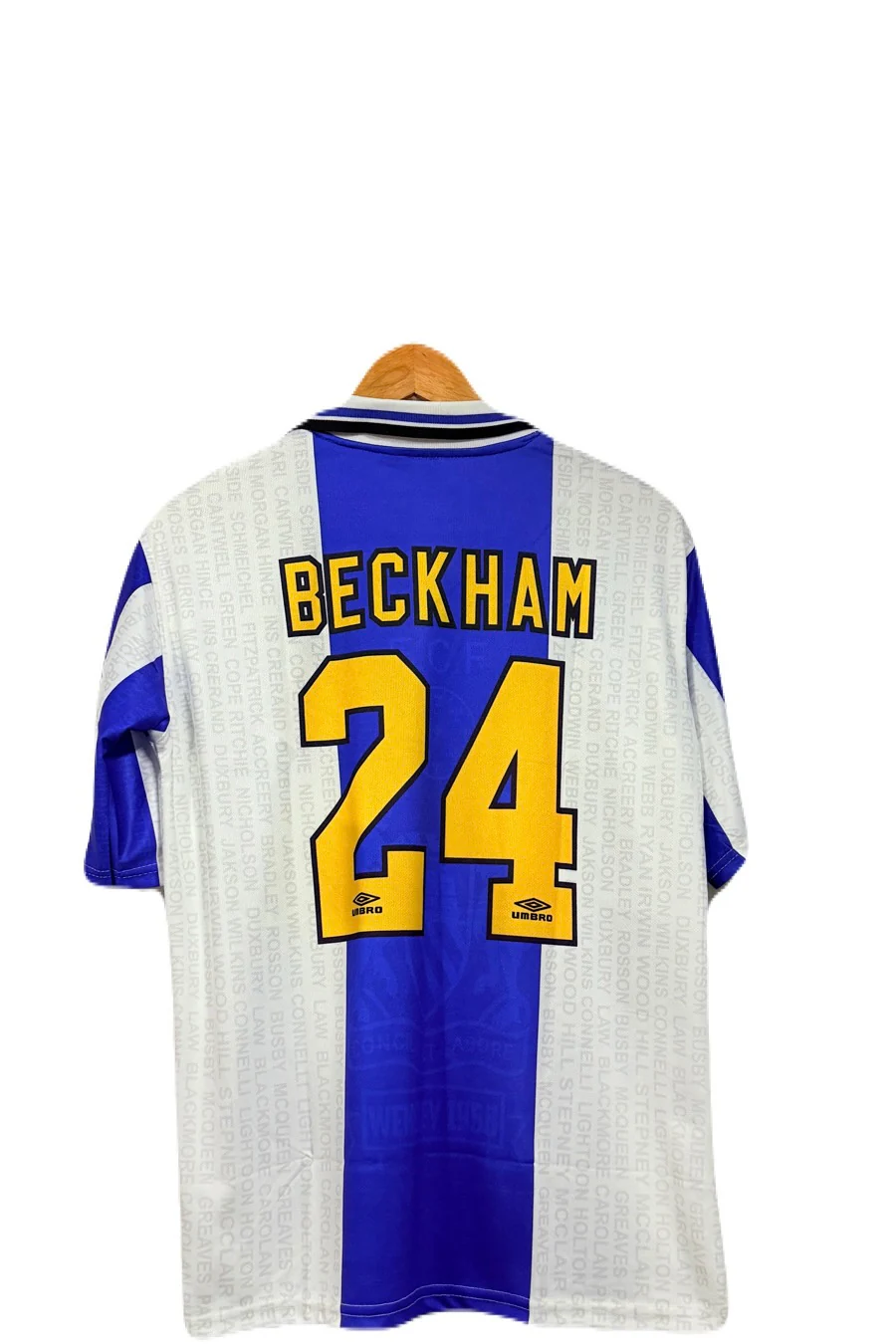 Manchester United 1994-96 Beckham Five Sleeve - P974 Ms Retro Store - Image 3