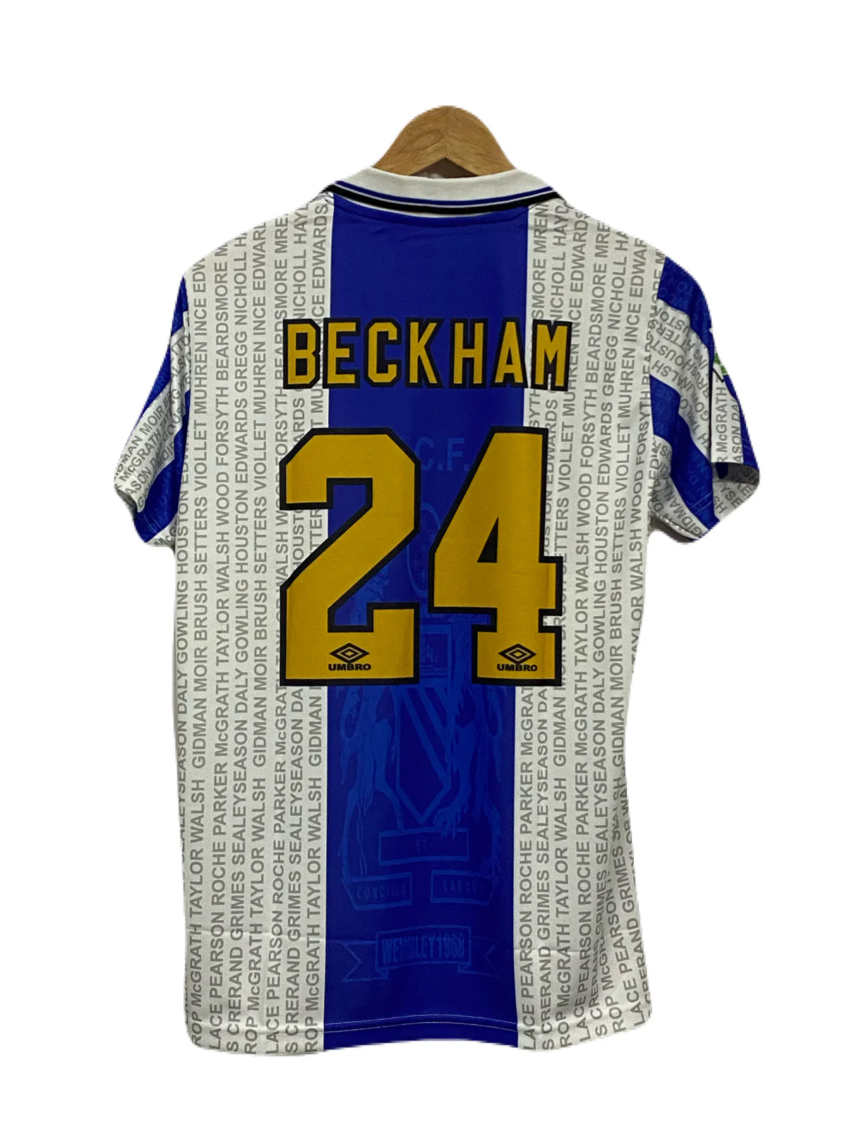 Manchester United 1994-96 Third kit Backham Half sleeve P809 - Ms Retro Store - Image 3
