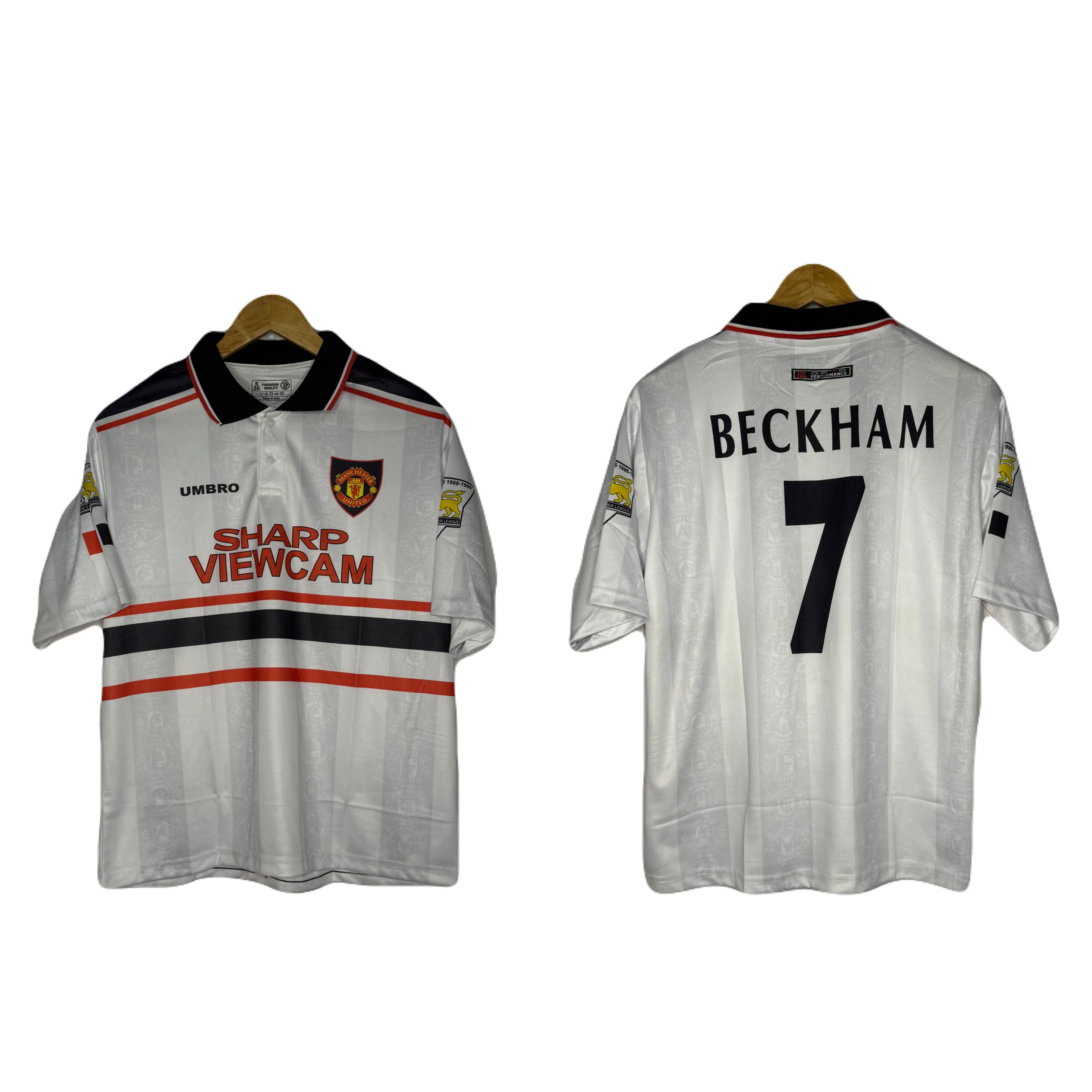 Manchester United 1997-98 Away Kit Beckham Five Sleeve - P336 Ms Retro Store
