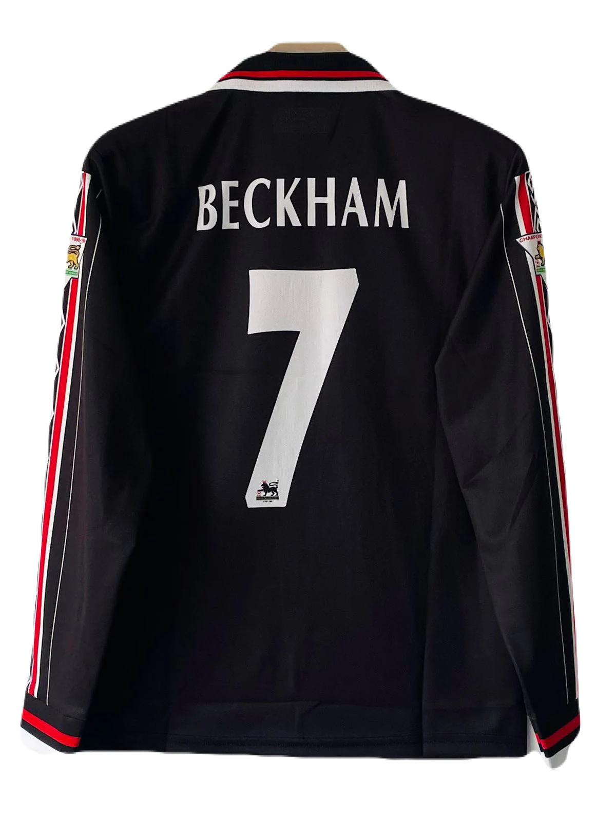 Manchester united 1998/99 Away Jersey zip type full sleeve embroidery beckham - P1182 ms retro store - Image 3