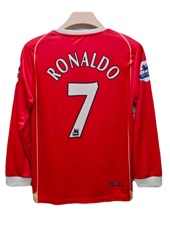 Manchester united 2006/07 home full sleeve jersey Ronaldo - p3 - ms retro store - Image 3