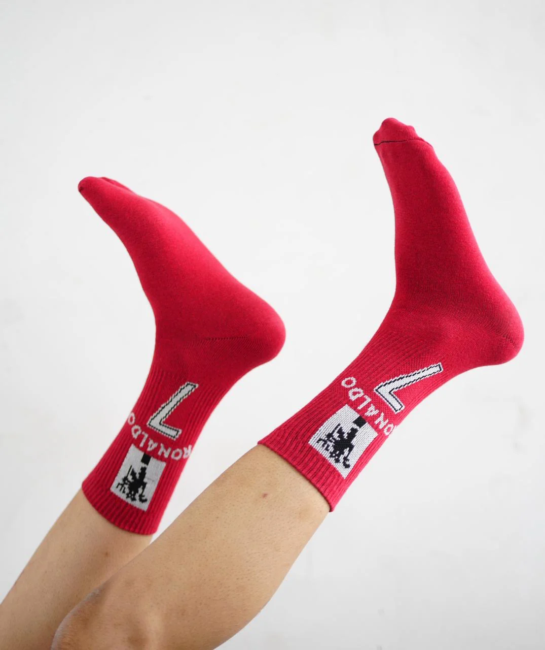 Manchester United Ronaldo Red Socks - Ms Retro Store - Image 2